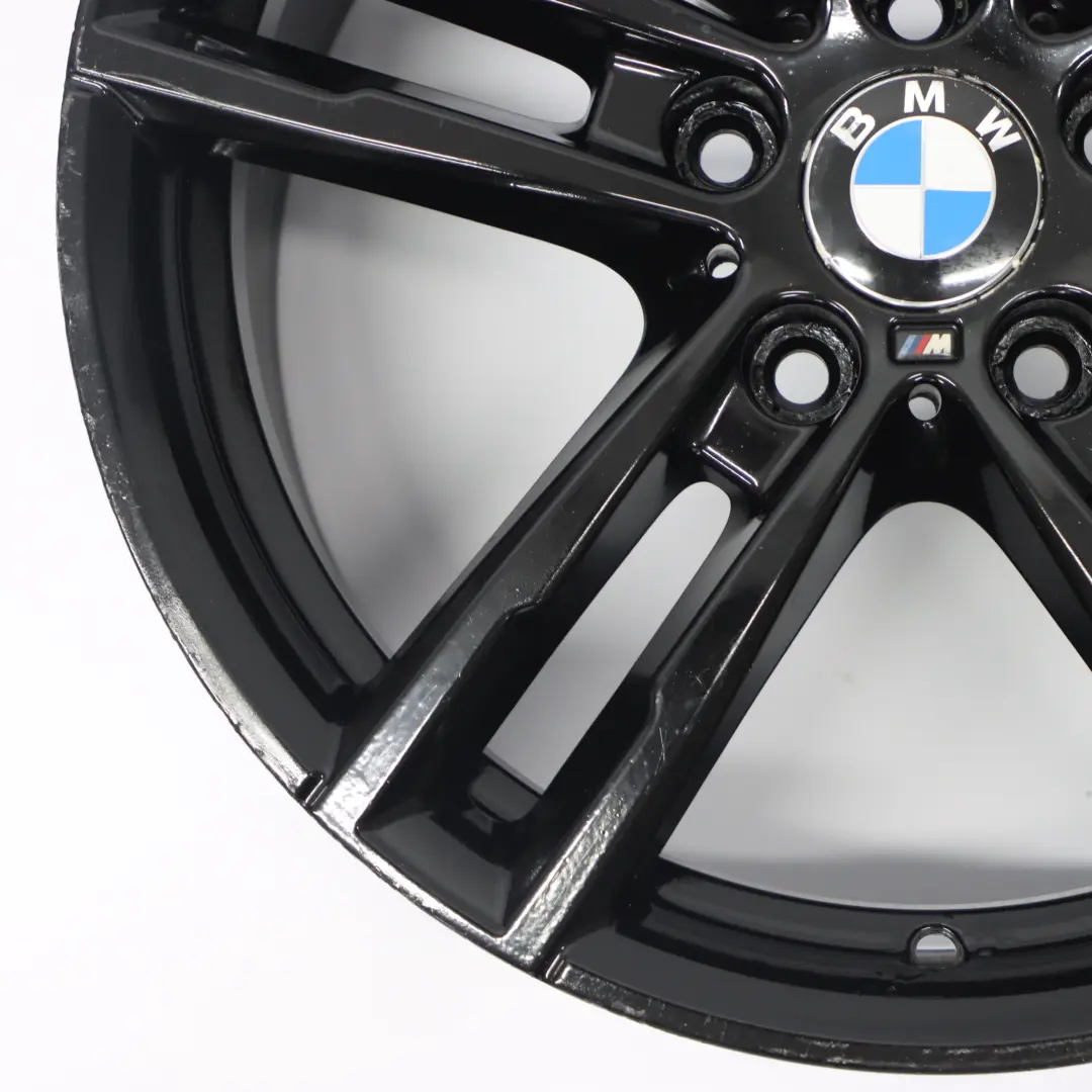 BMW F20 F21 Rear Black Alloy Wheel Rim 18" 8J ET:52 M Double Spoke 719 - SKU 8074186-3 - Part number 8074186