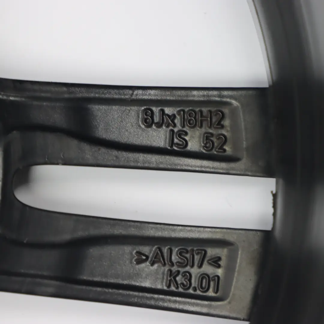 BMW F20 F21 Cerchio lega nera posteriore 18" 8J ET:52 M Doppie razze 719 - SKU 8074186-4 - Numero di parte 8074186