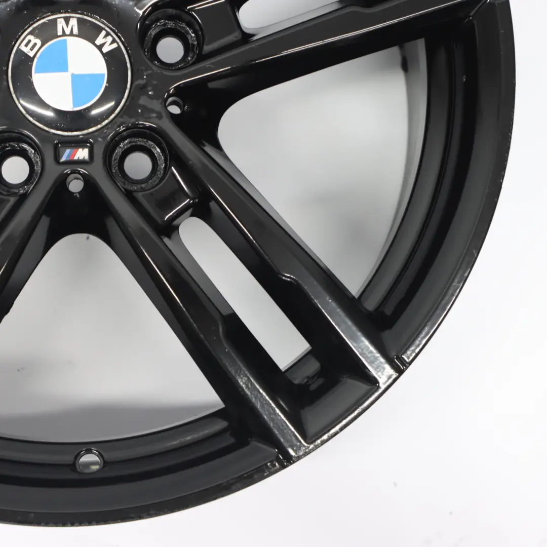 BMW F20 F21 Rear Black Alloy Wheel Rim 18" 8J ET:52 M Double Spoke 719 - SKU 8074186-4 - Part number 8074186