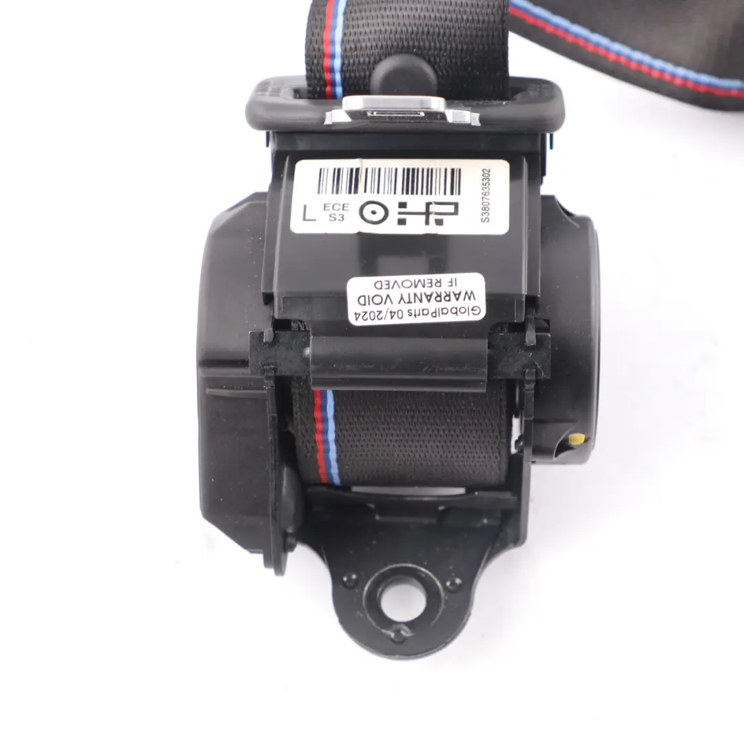  Seatbelt Rear BMW F82 M4 Upper Left N/S Seat Safety Belt Tricoloured - SKU 8076353 - Part number 8076353