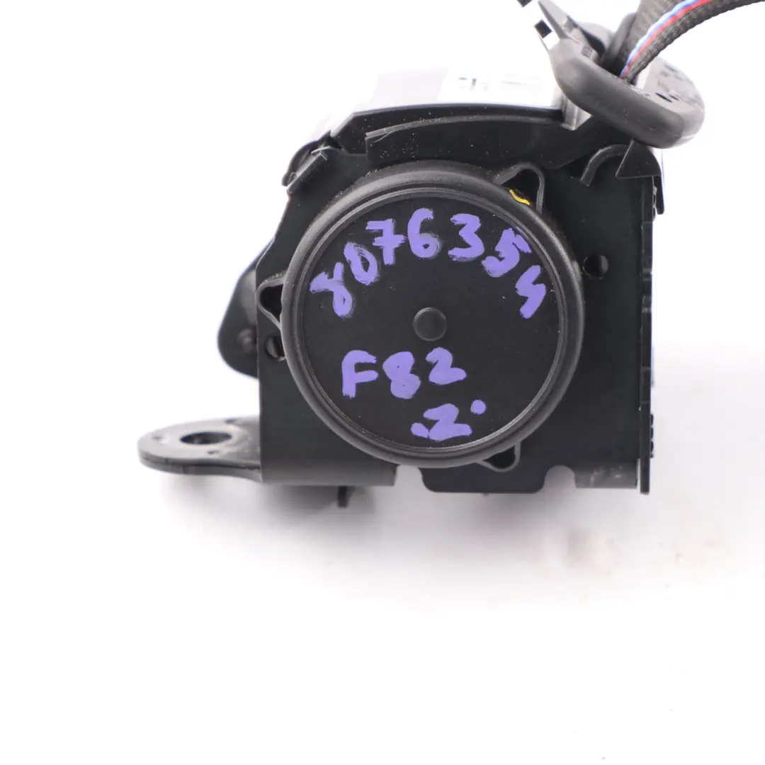 Seatbelt Rear BMW F82 M4 Upper Right O/S Seat Safety Belt Tricoloured to with Part number 8076354 Seatbelt Rear BMW F82 M4 Upper Right O/S Seat Safety Belt Tricoloured - SKU 8076354 - Part number 8076354