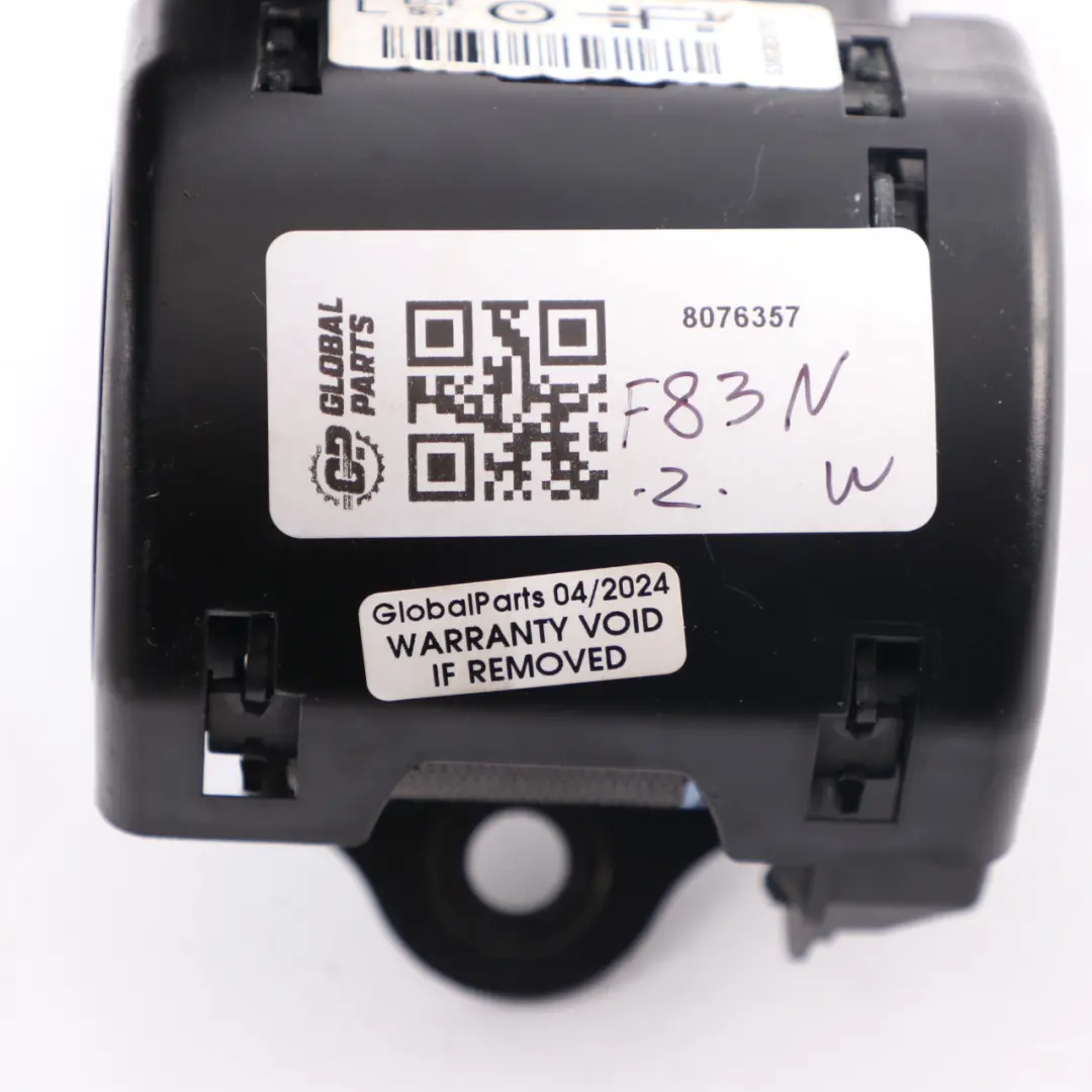 Belt BMW F83 M4 Convertible M Sport Rear Left N/S Upper Safety Belt to Seat with Part number 8076357 Seat Belt BMW F83 M4 Convertible M Sport Rear Left N/S Upper Safety Belt - SKU 8076357 - Part number 8076357