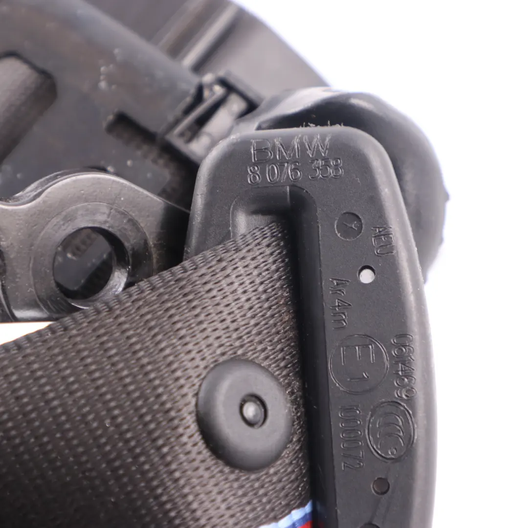 Belt BMW F83 M4 Convertible M Sport Rear Right Upper Safety Belt to Seat with Part number 8076358 Seat Belt BMW F83 M4 Convertible M Sport Rear Right Upper Safety Belt - SKU 8076358 - Part number 8076358