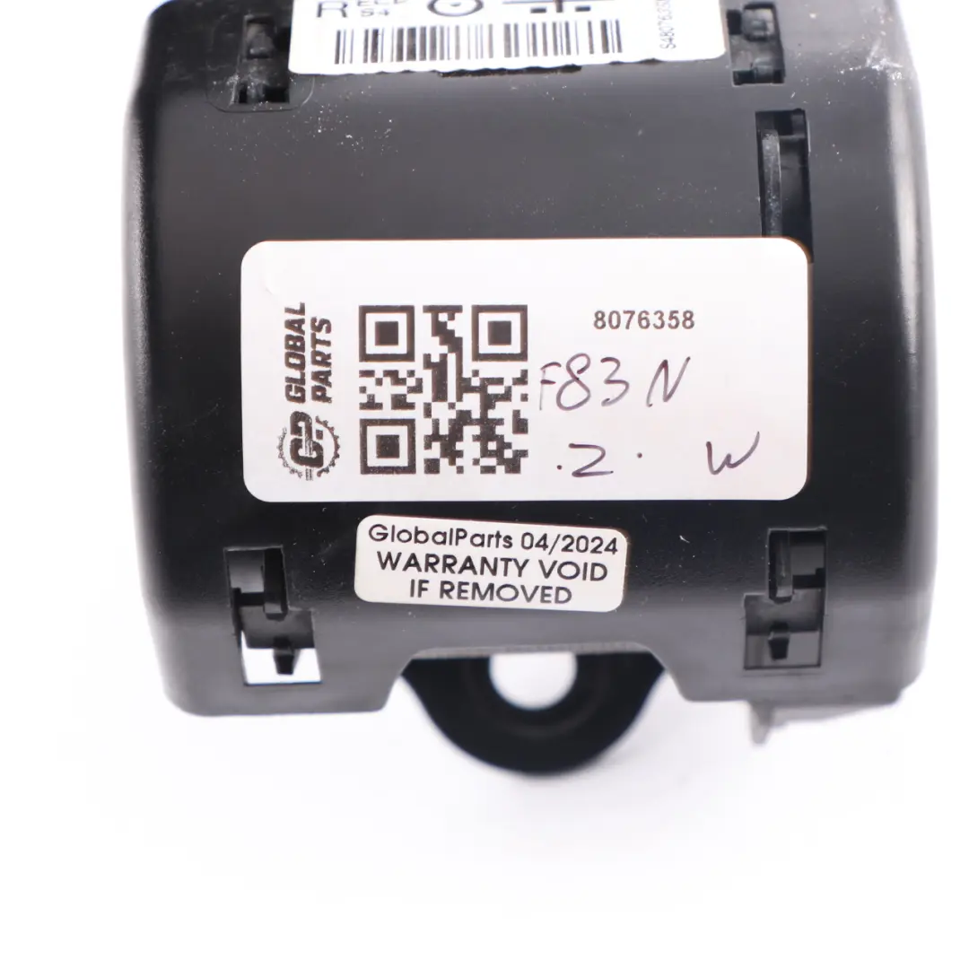 Belt BMW F83 M4 Convertible M Sport Rear Right Upper Safety Belt to Seat with Part number 8076358 Seat Belt BMW F83 M4 Convertible M Sport Rear Right Upper Safety Belt - SKU 8076358 - Part number 8076358