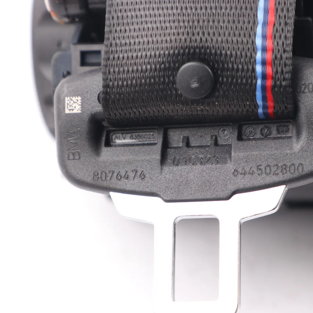 BMW F40 Cintura di sicurezza posteriore destra M Sport M-Tricolore - SKU 8076476 - Numero di parte  8076476