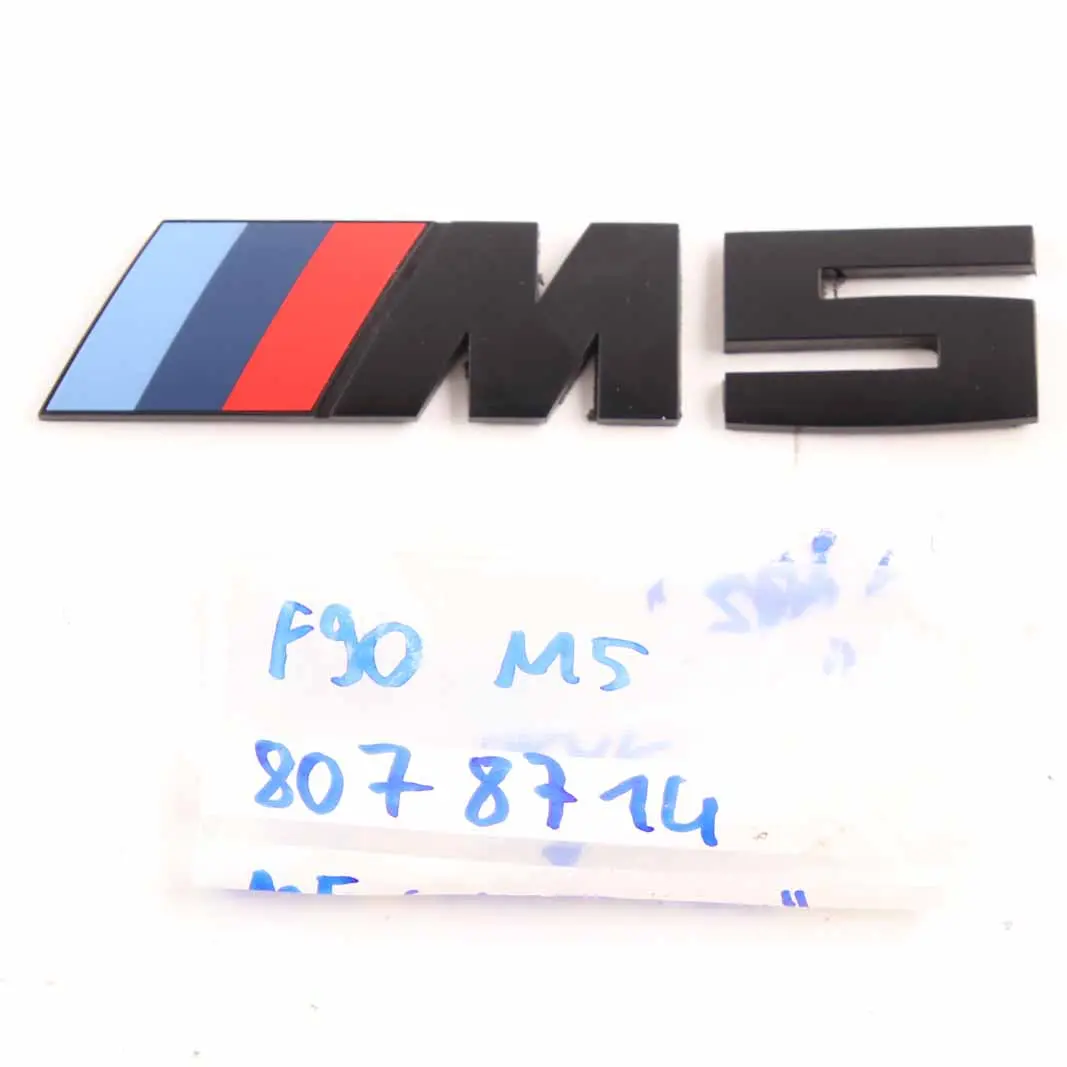 BMW F90 M5 Emblema Letras Trasero Maletero Tapa Logo M5 - SKU 8078714 - Número de pieza 8078714