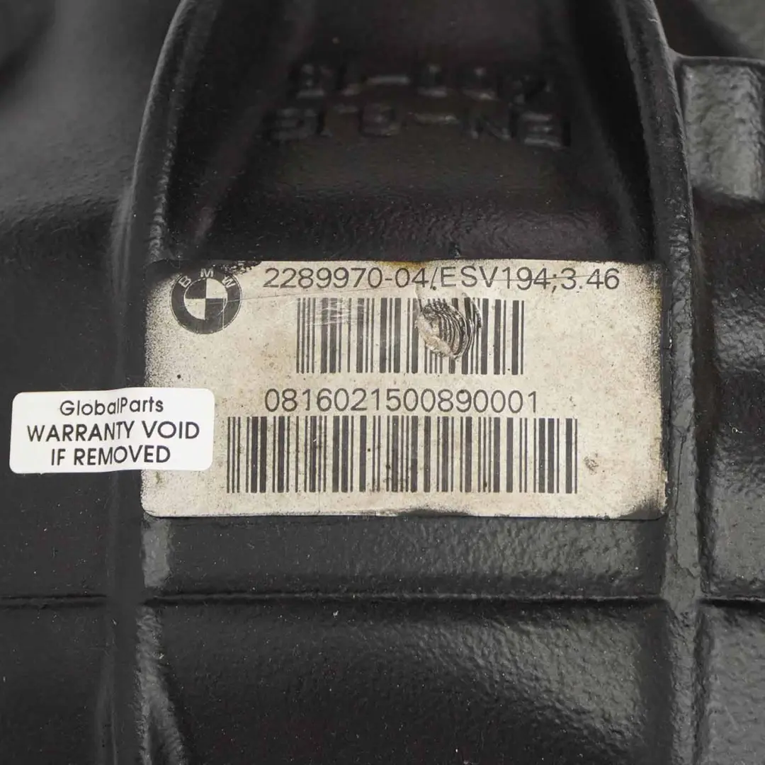 BMW F80 M3 F82 F83 M4 F87 M2 Diferencial Trasero 3,46 2289970 GARANTÍA - SKU 8090464 - Número de pieza 8090464