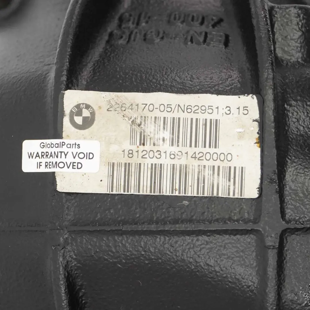 Differential BMW F10 M5 F06 F12 M6 Diff Drive 3,15 Ratio 2284170 WARRANTY to Rear with Part number 8090474 Rear Differential BMW F10 M5 F06 F12 M6 Diff Drive 3,15 Ratio 2284170 WARRANTY - SKU 8090474-1 - Part number 8090474