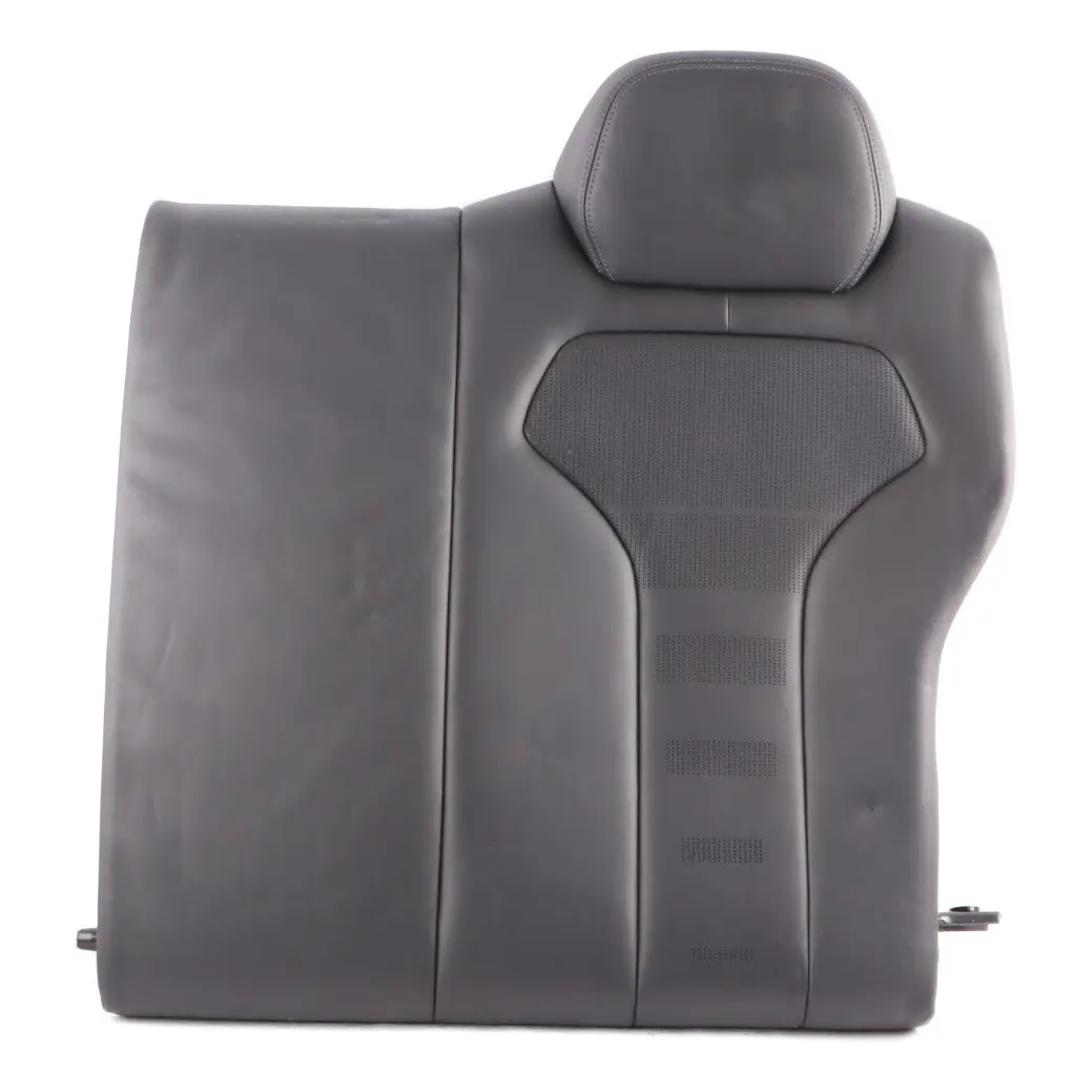 Asiento Respaldo Negro Cuero Merino Trasero Izquierdo Cubre Respaldo para BMW F82 M4 con número de pieza 8091100 BMW F82 M4 Asiento Respaldo Negro Cuero Merino Trasero Izquierdo Cubre Respaldo - SKU 8091100 - Número de pieza 8091100