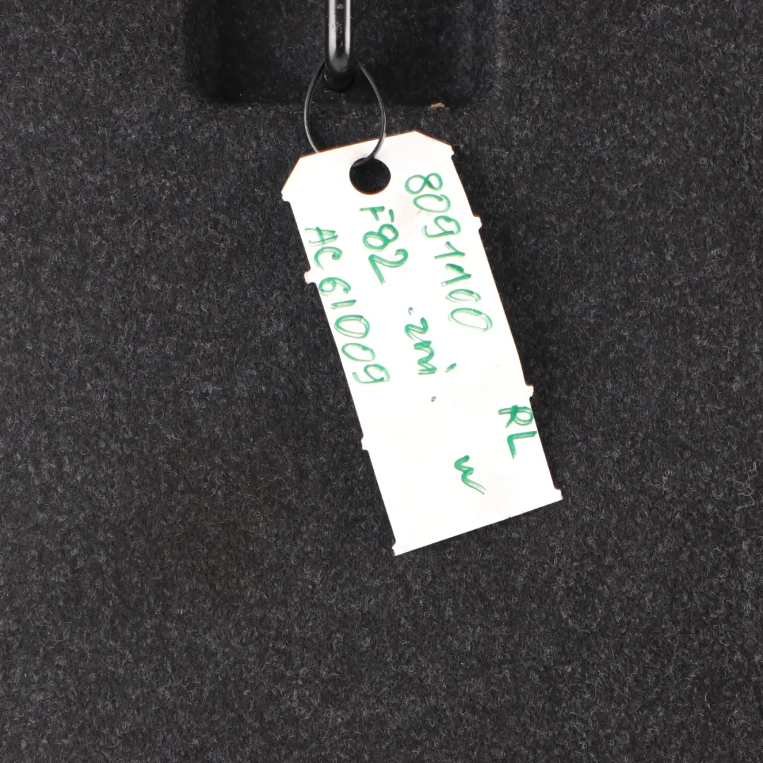BMW F82 M4 Sitzlehne Schwarzes Leder Merino Hinten Links Zurück Sitz Abdeckung - SKU 8091100 - Teilenummer 8091100