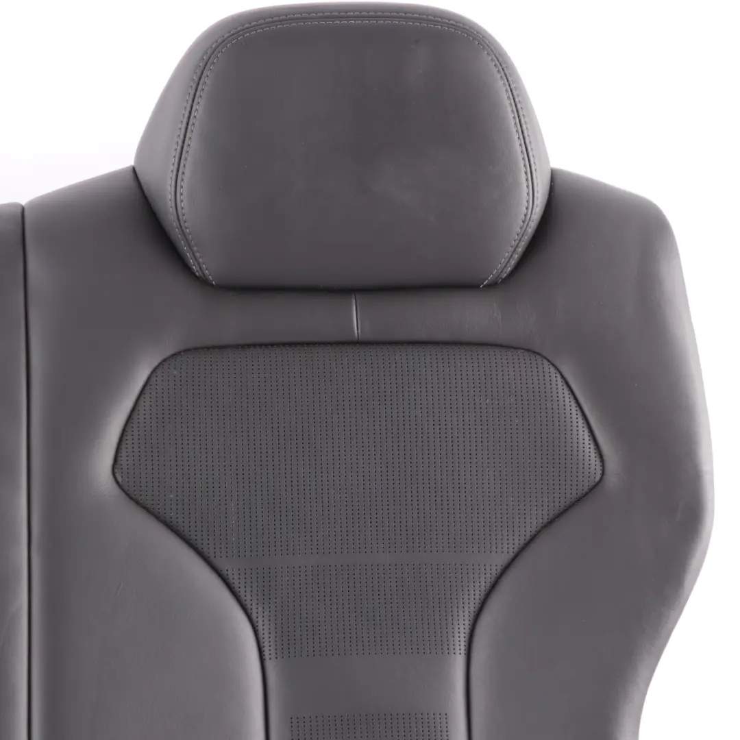 Asiento Respaldo Negro Cuero Merino Trasero Izquierdo Cubre Respaldo para BMW F82 M4 con número de pieza 8091100 BMW F82 M4 Asiento Respaldo Negro Cuero Merino Trasero Izquierdo Cubre Respaldo - SKU 8091100 - Número de pieza 8091100