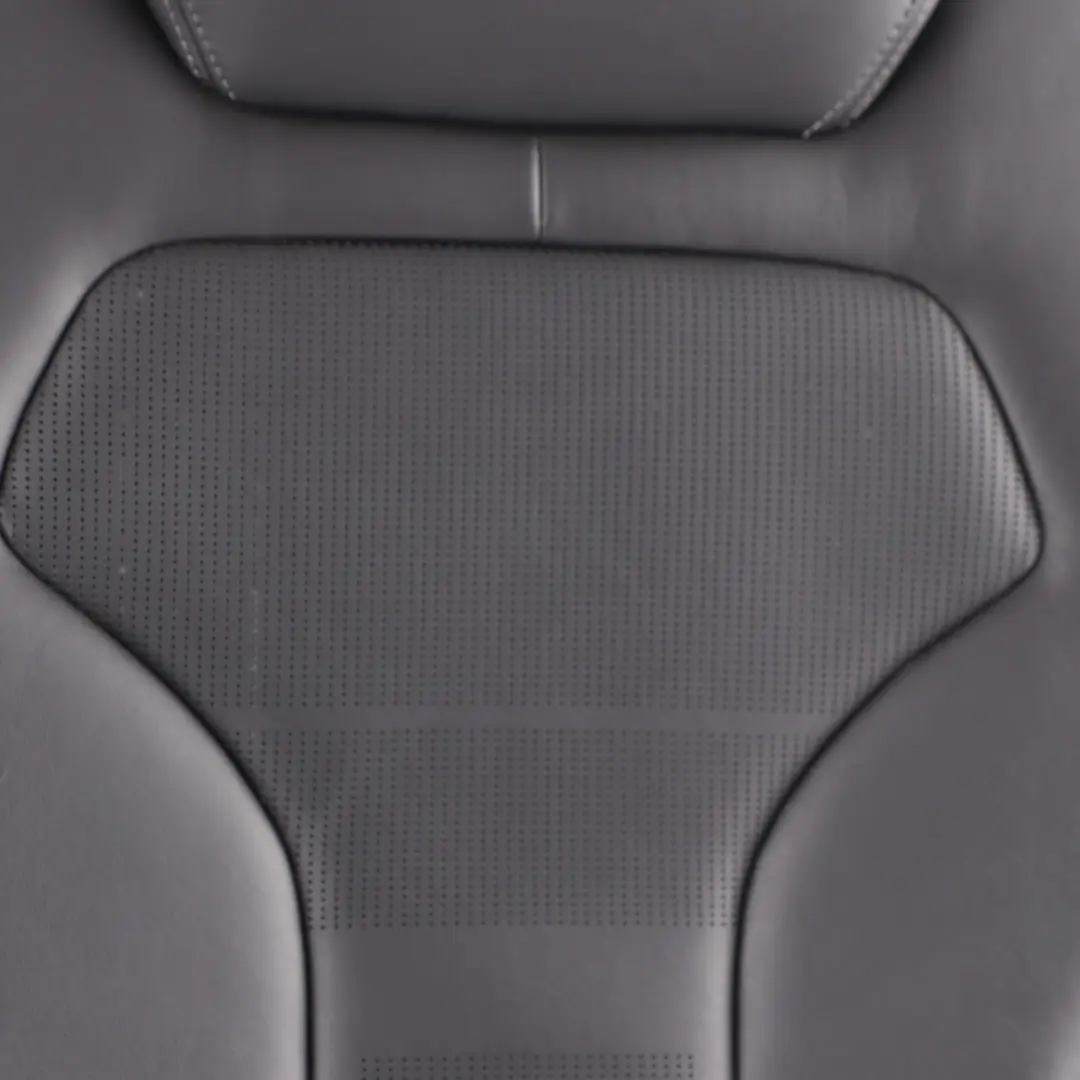 Asiento Respaldo Negro Cuero Merino Trasero Izquierdo Cubre Respaldo para BMW F82 M4 con número de pieza 8091100 BMW F82 M4 Asiento Respaldo Negro Cuero Merino Trasero Izquierdo Cubre Respaldo - SKU 8091100 - Número de pieza 8091100