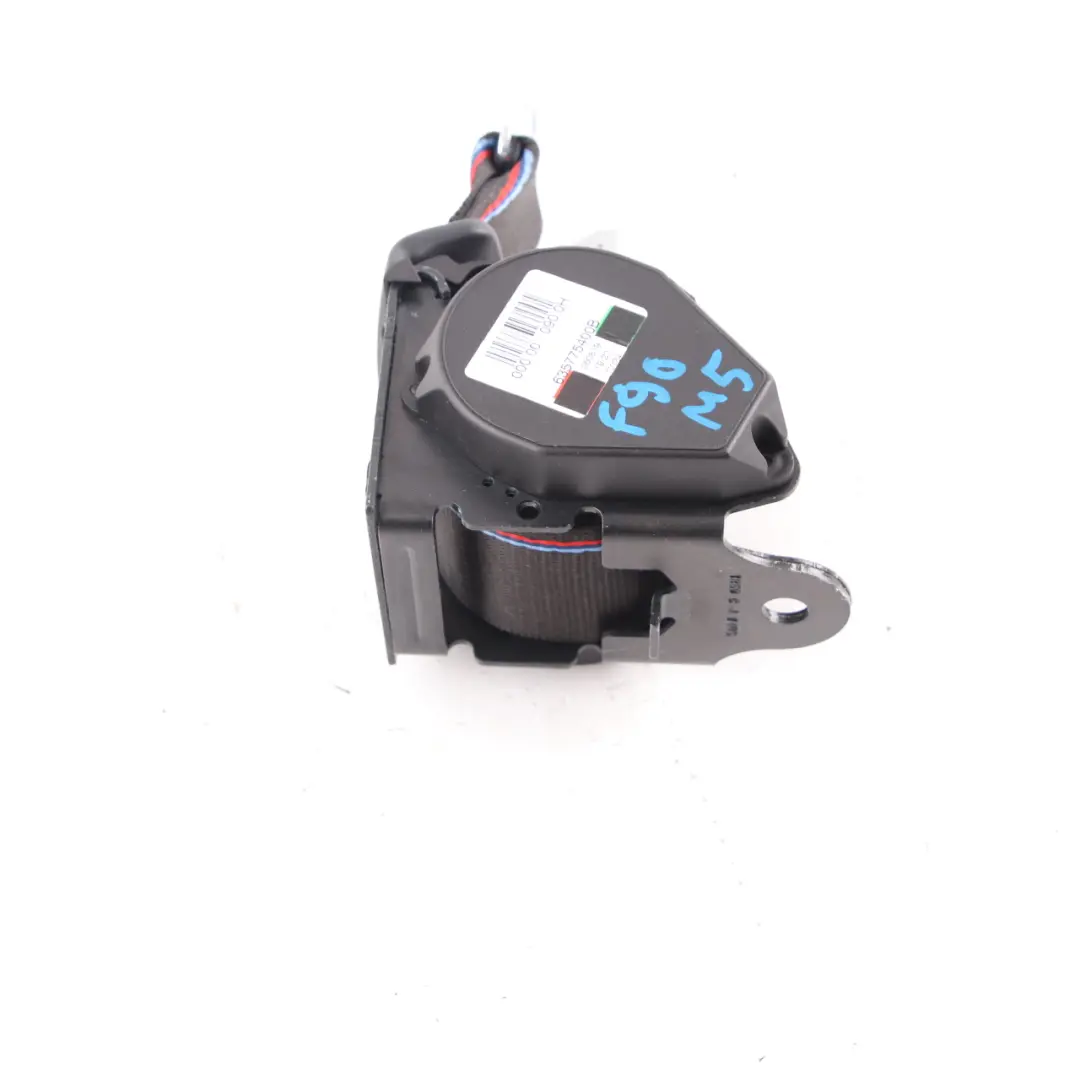 Belt BMW F90 M5 G30 Upper Rear Centre Middle M Black to Seat with Part number 8091948 Seat Belt BMW F90 M5 G30 Upper Rear Centre Middle M Black - SKU 8091948 - Part number 8091948