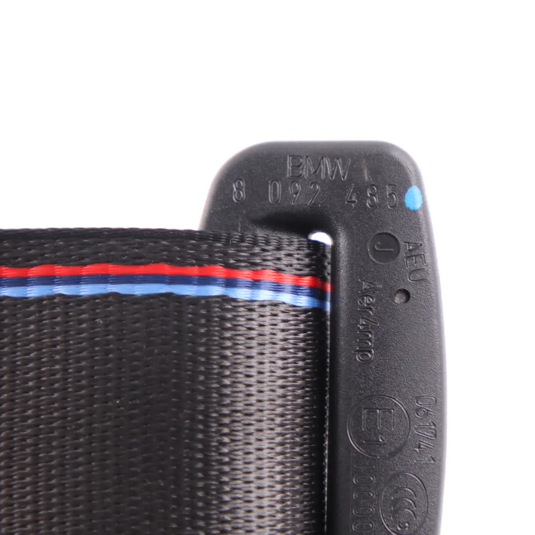 Seat Belt BMW G30 F90 M5 M Sport Rear Left N/S Upper Safety Belt Black - SKU 8092485 - Part number 8092485
