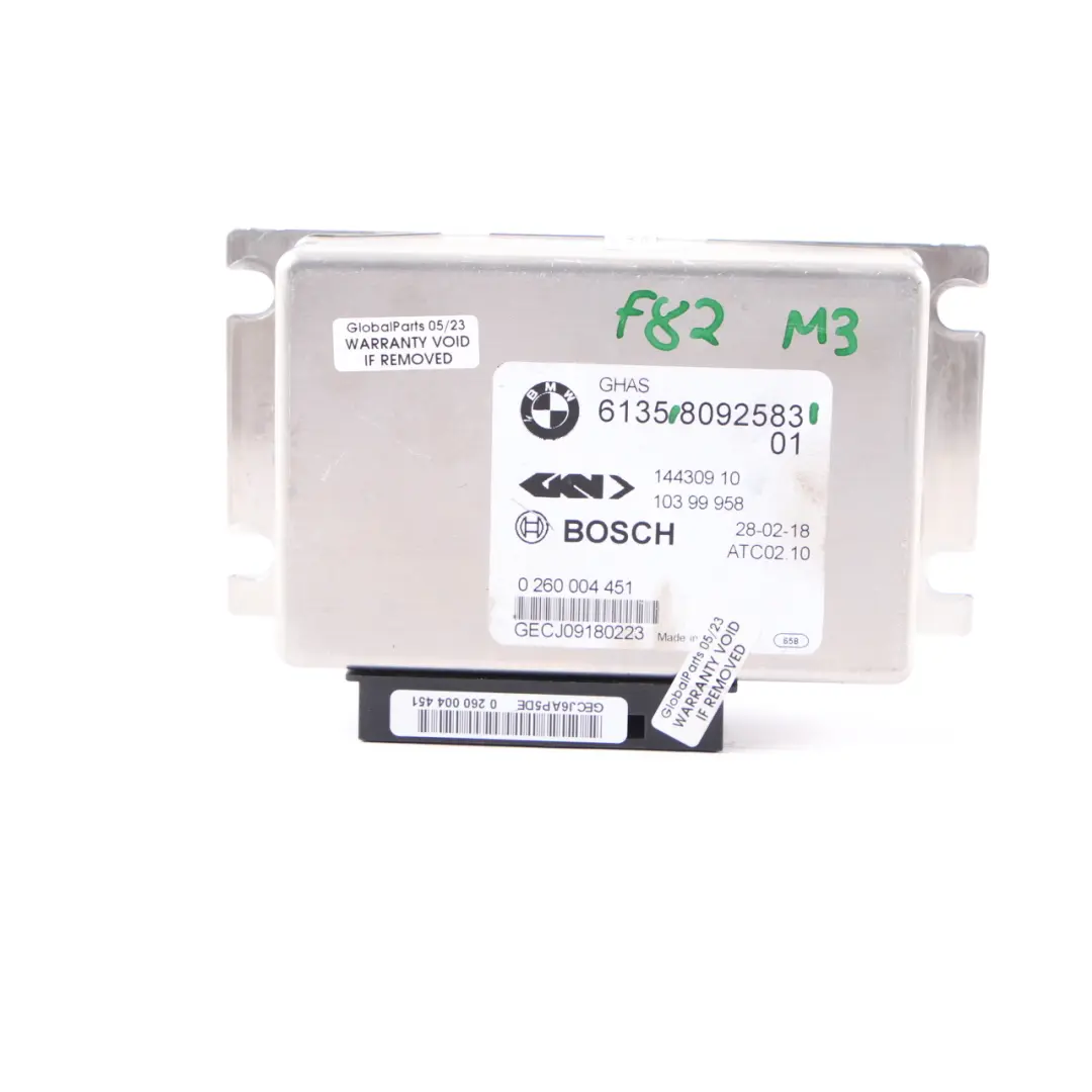 Differential Lock Module BMW F10 M5 F80 M3 Rear Axle Control Unit ECU to with Part number 8092583 Differential Lock Module BMW F10 M5 F80 M3 Rear Axle Control Unit ECU - SKU 8092583 - Part number 8092583