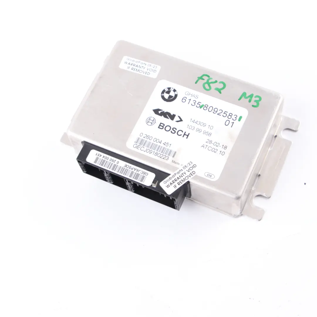 Differential Lock Module BMW F10 M5 F80 M3 Rear Axle Control Unit ECU to with Part number 8092583 Differential Lock Module BMW F10 M5 F80 M3 Rear Axle Control Unit ECU - SKU 8092583 - Part number 8092583