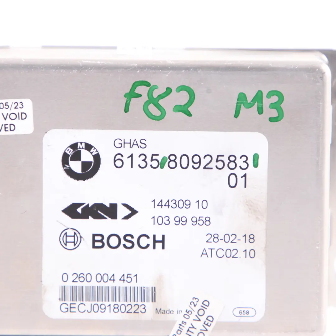  Differential Lock Module BMW F10 M5 F80 M3 Rear Axle Control Unit ECU - SKU 8092583 - Part number 8092583