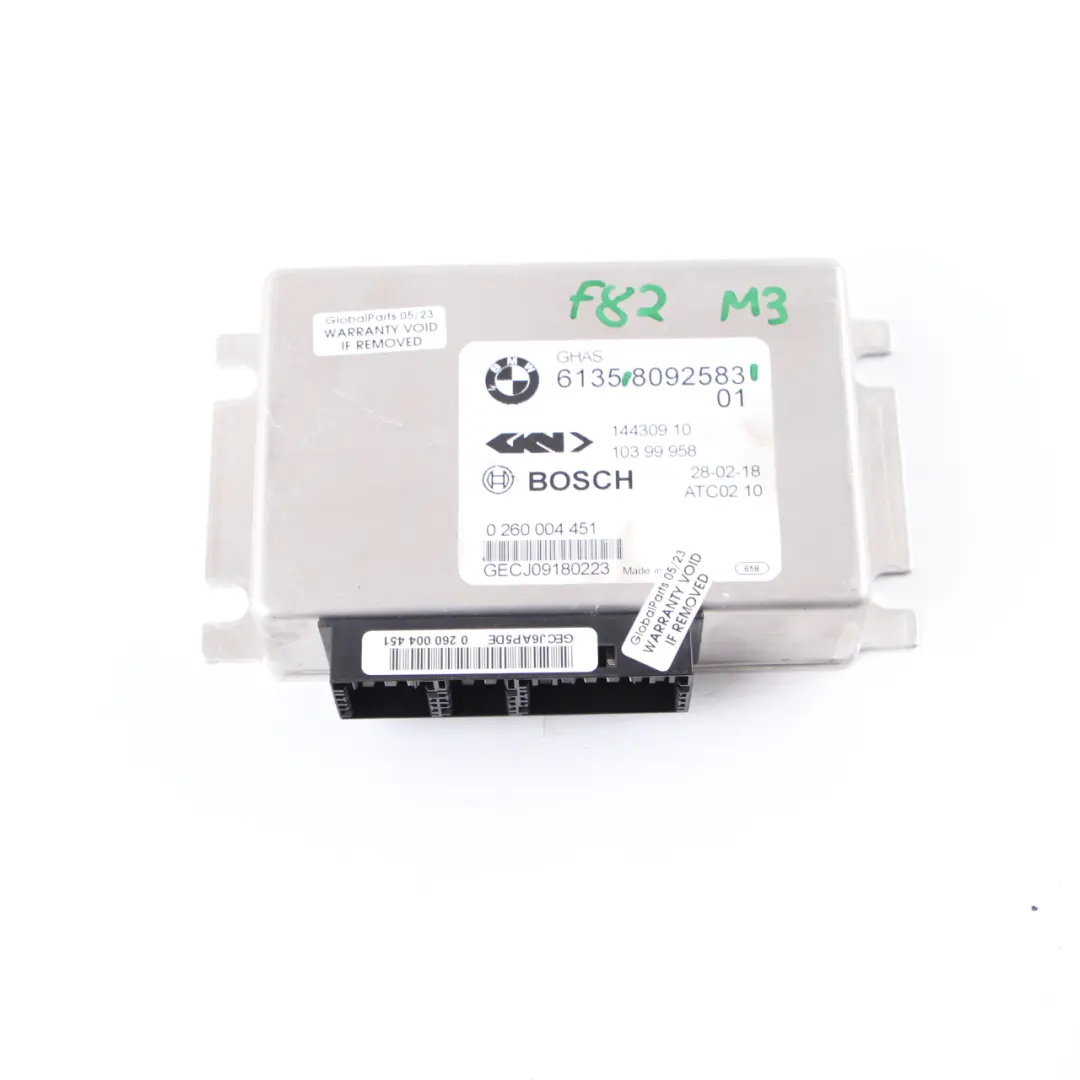 Differential Lock Module BMW F10 M5 F80 M3 Rear Axle Control Unit ECU to with Part number 8092583 Differential Lock Module BMW F10 M5 F80 M3 Rear Axle Control Unit ECU - SKU 8092583 - Part number 8092583
