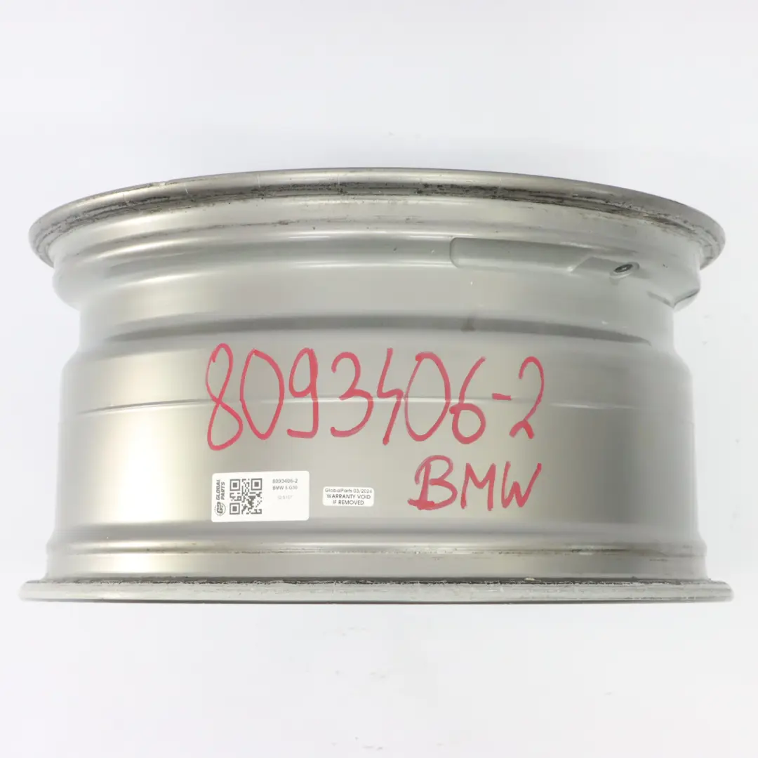 BMW G30 Rear Ferric Grey Alloy Wheel Rim 18" 9J ET:44 Double Spoke 662M - SKU 8093406-2 - Part number 8093406