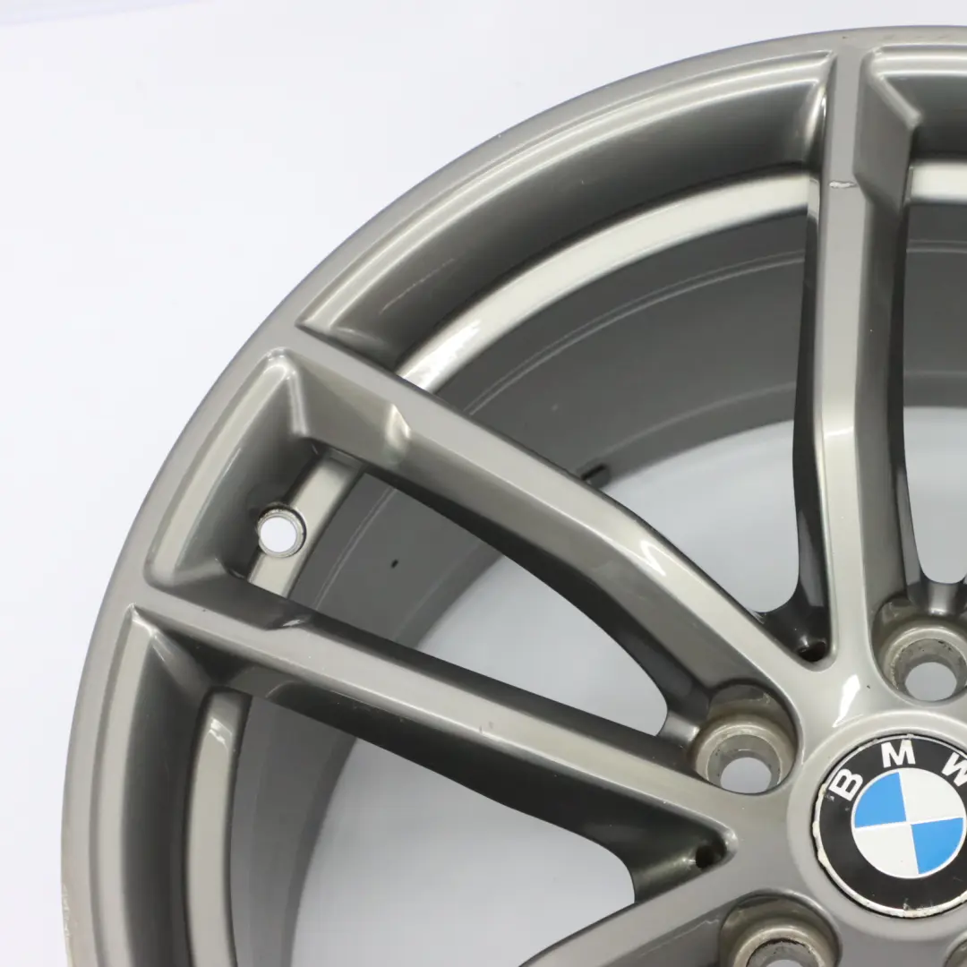 BMW G30 Rear Ferric Grey Alloy Wheel Rim 18" 9J ET:44 Double Spoke 662M - SKU 8093406-2 - Part number 8093406