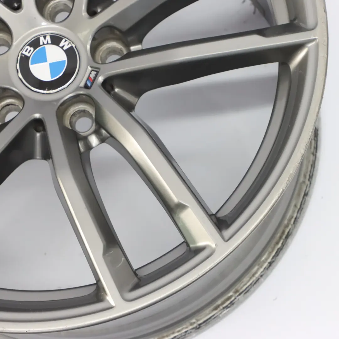 BMW G30 Rear Ferric Grey Alloy Wheel Rim 18" 9J ET:44 Double Spoke 662M - SKU 8093406-2 - Part number 8093406