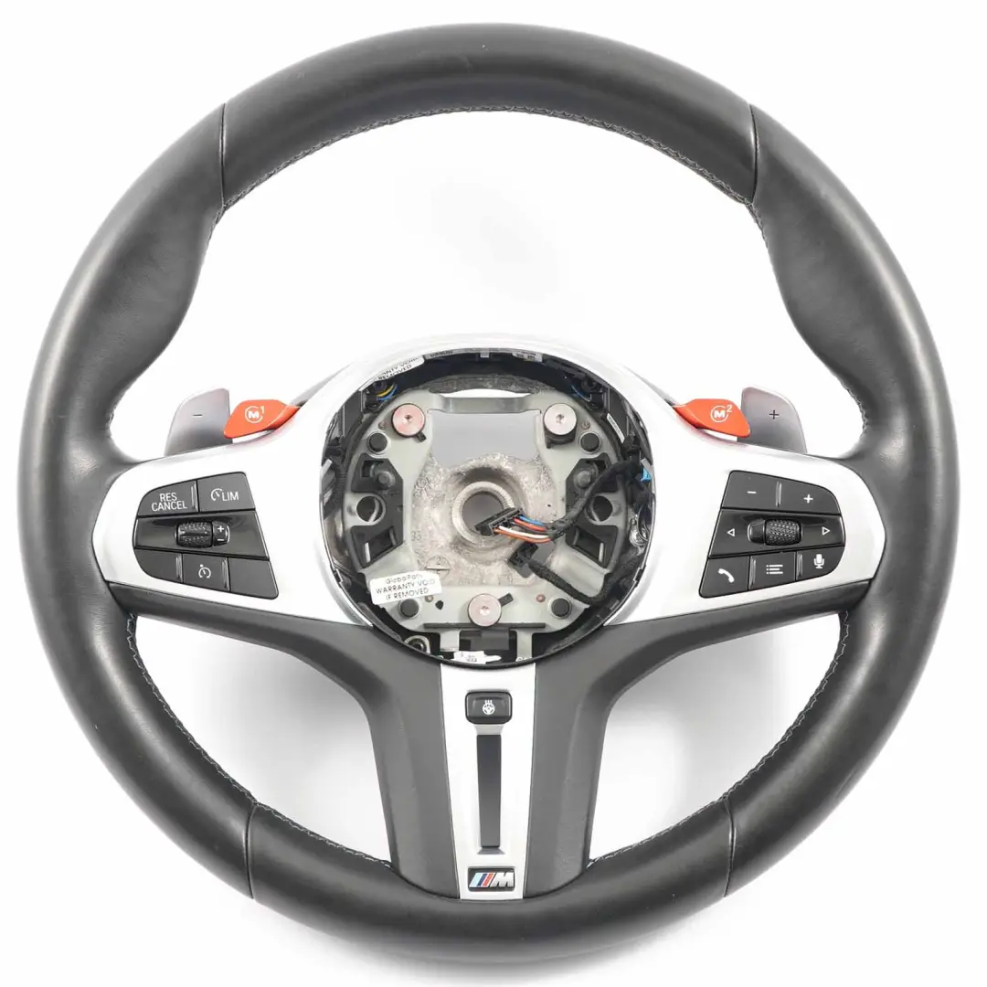 Volant M Sport Chauffé Cuir Noir Palettes 8746733 pour BMW F90 M5 à propos du numéro de pièce 8094392 BMW F90 M5 Volant M Sport Chauffé Cuir Noir Palettes 8746733 - SKU 8094392-1 - Numéro de pièce 8094392