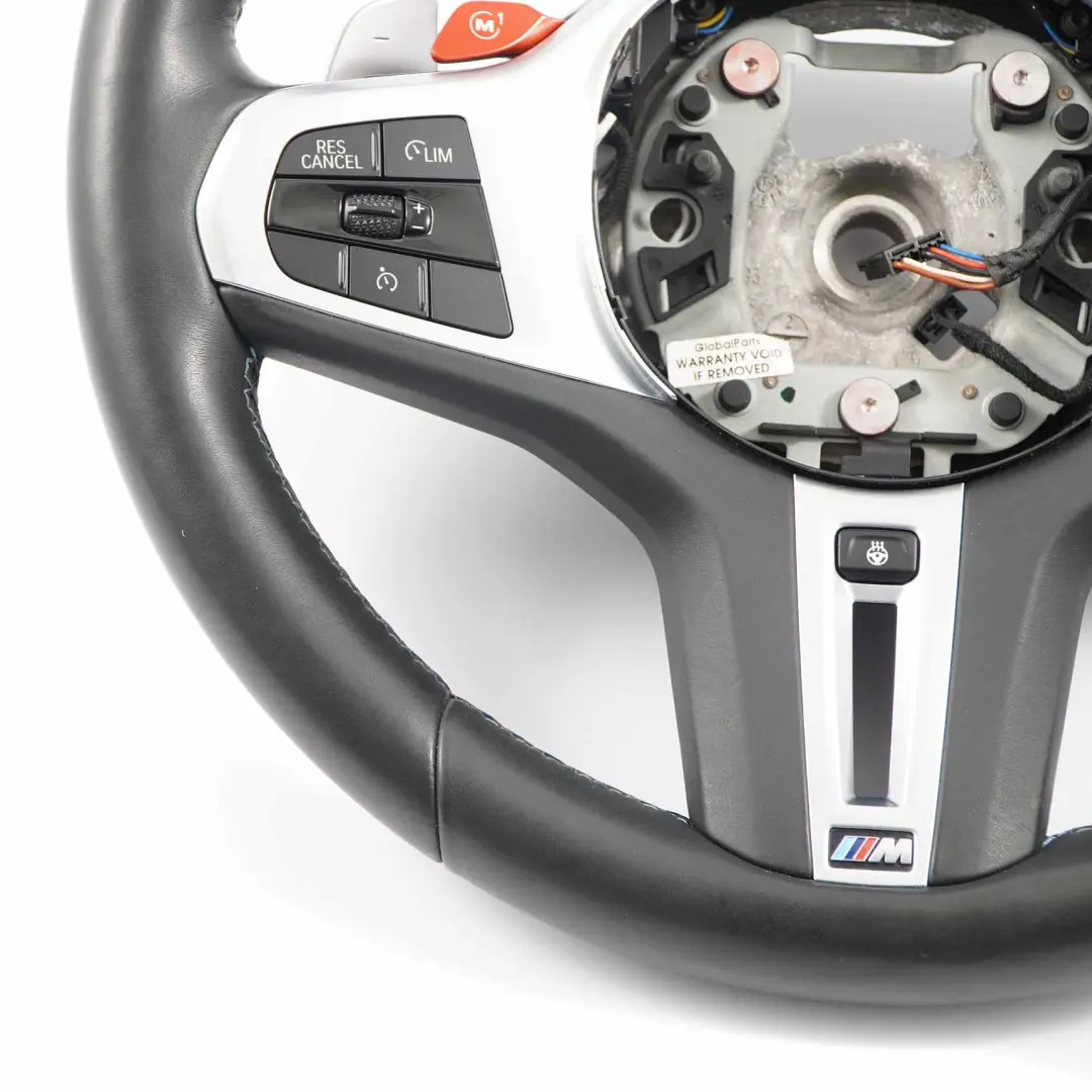 Steering Wheel M Sport Heated Black Leather Paddle Shift 8746733 to BMW F90 M5 with Part number 8094392 BMW F90 M5 Steering Wheel M Sport Heated Black Leather Paddle Shift 8746733 - SKU 8094392-1 - Part number 8094392