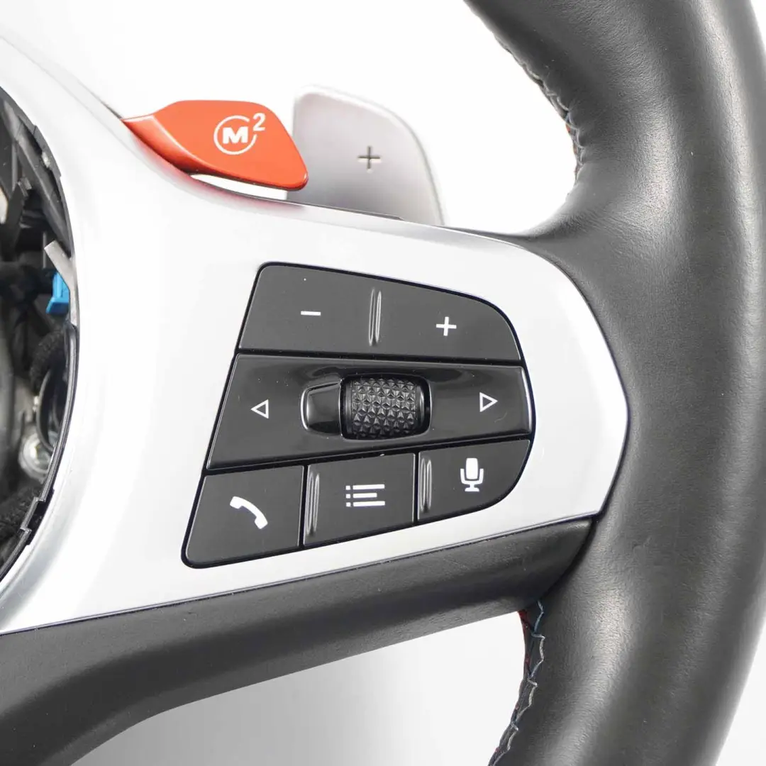 Steering Wheel M Sport Heated Black Leather Paddle Shift 8746733 to BMW F90 M5 with Part number 8094392 BMW F90 M5 Steering Wheel M Sport Heated Black Leather Paddle Shift 8746733 - SKU 8094392-1 - Part number 8094392