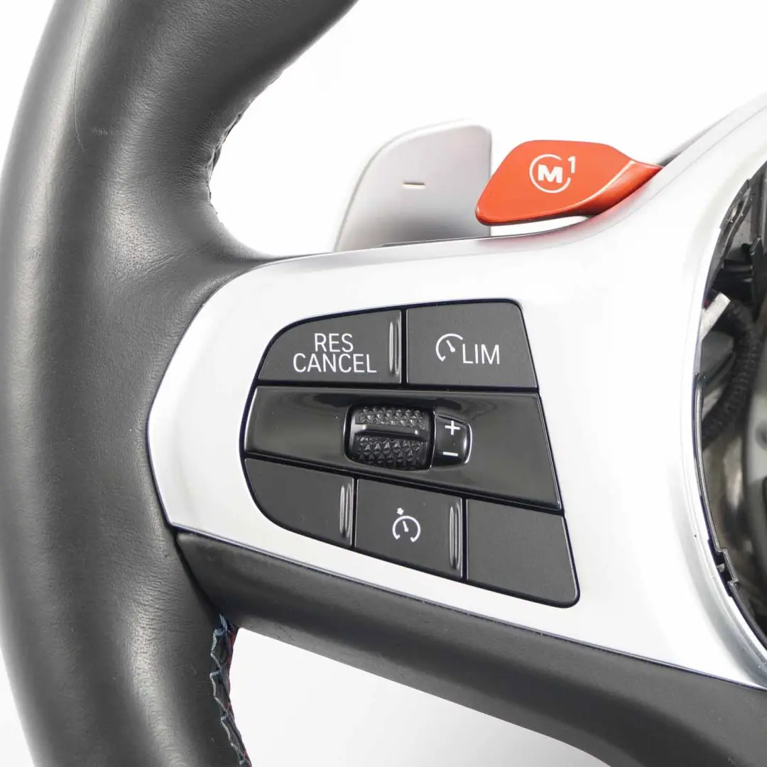 Steering Wheel M Sport Heated Black Leather Paddle Shift 8746733 to BMW F90 M5 with Part number 8094392 BMW F90 M5 Steering Wheel M Sport Heated Black Leather Paddle Shift 8746733 - SKU 8094392-1 - Part number 8094392