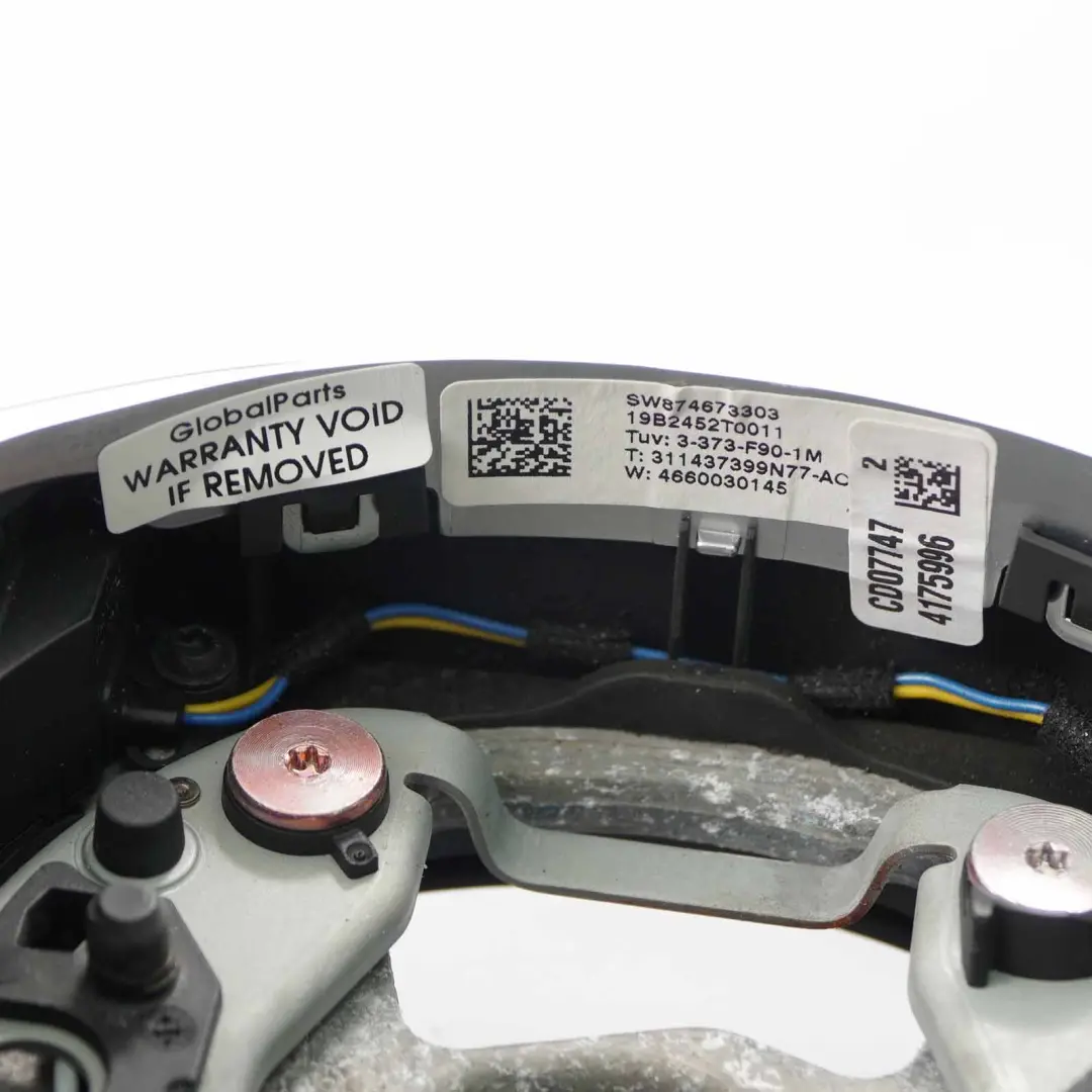 BMW F90 M5 Volant M Sport Chauffé Cuir Noir Palettes 8746733 - SKU 8094392-1 - Numéro de pièce 8094392