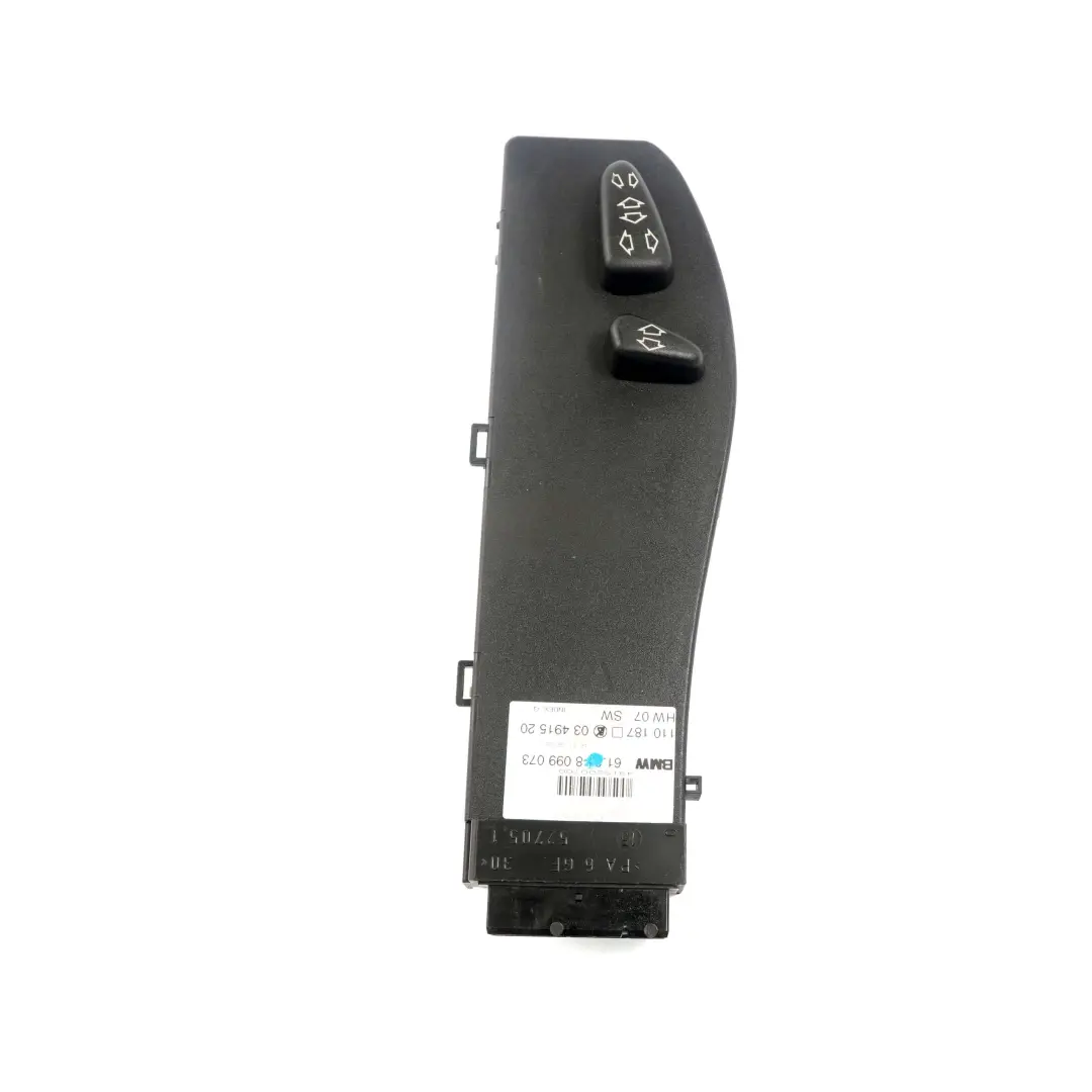 Module Interupteurs Reglage du Siege avant gauche pour BMW E53 E63 E83 à propos du numéro de pièce 8099073 BMW E53 E63 E83 Module Interupteurs Reglage du Siege avant gauche - SKU 8099073 - Numéro de pièce 8099073