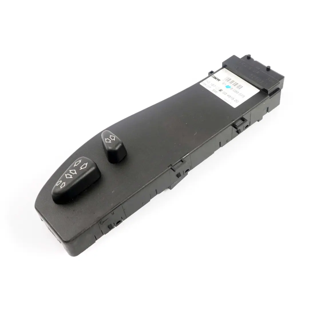 Front Left Electric Seat Adjustment Switch N/S to BMW X3 X5 E53 E63 E83 with Part number 8099073 BMW X3 X5 E53 E63 E83 Front Left Electric Seat Adjustment Switch N/S - SKU 8099073 - Part number 8099073
