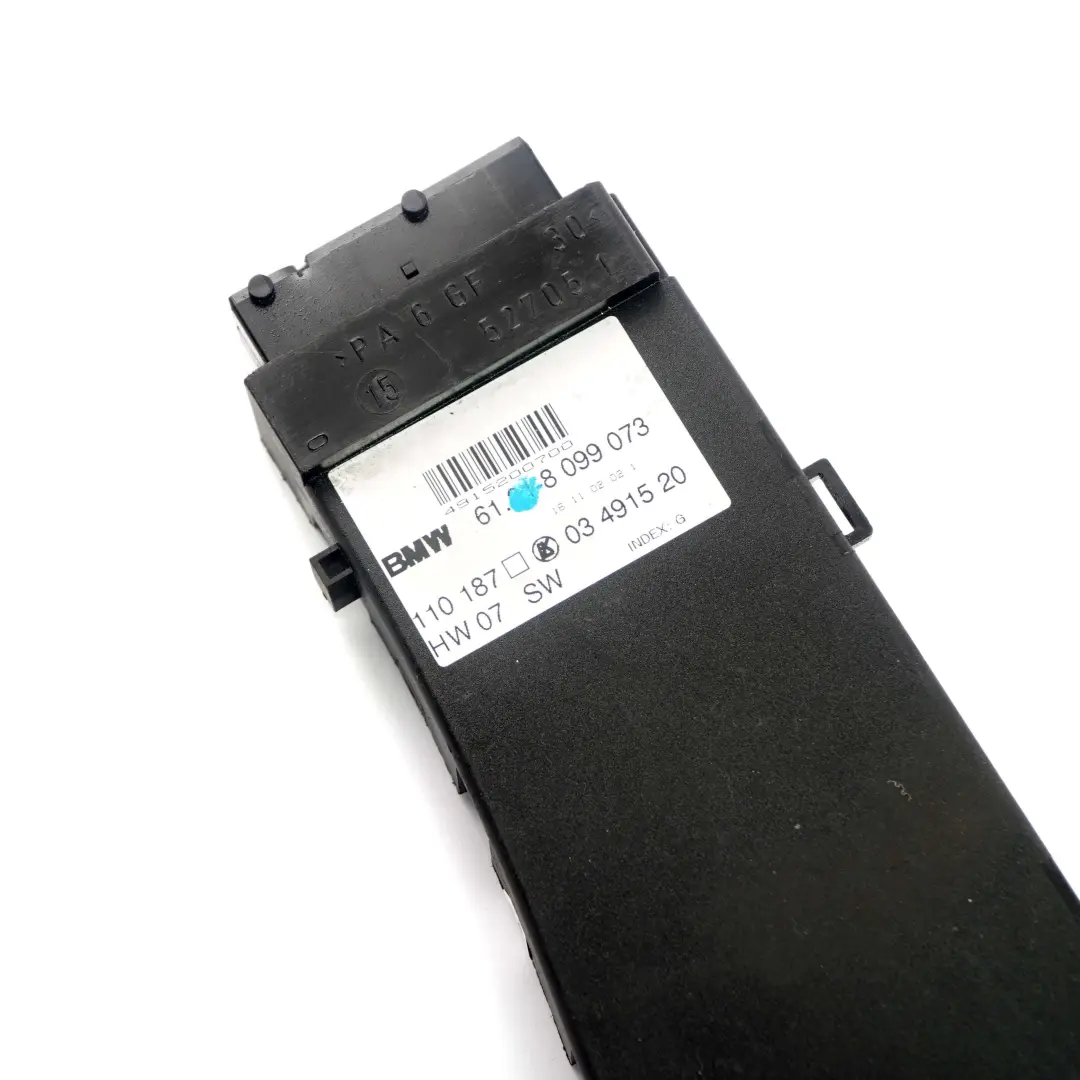 Front Left Electric Seat Adjustment Switch N/S to BMW X3 X5 E53 E63 E83 with Part number 8099073 BMW X3 X5 E53 E63 E83 Front Left Electric Seat Adjustment Switch N/S - SKU 8099073 - Part number 8099073