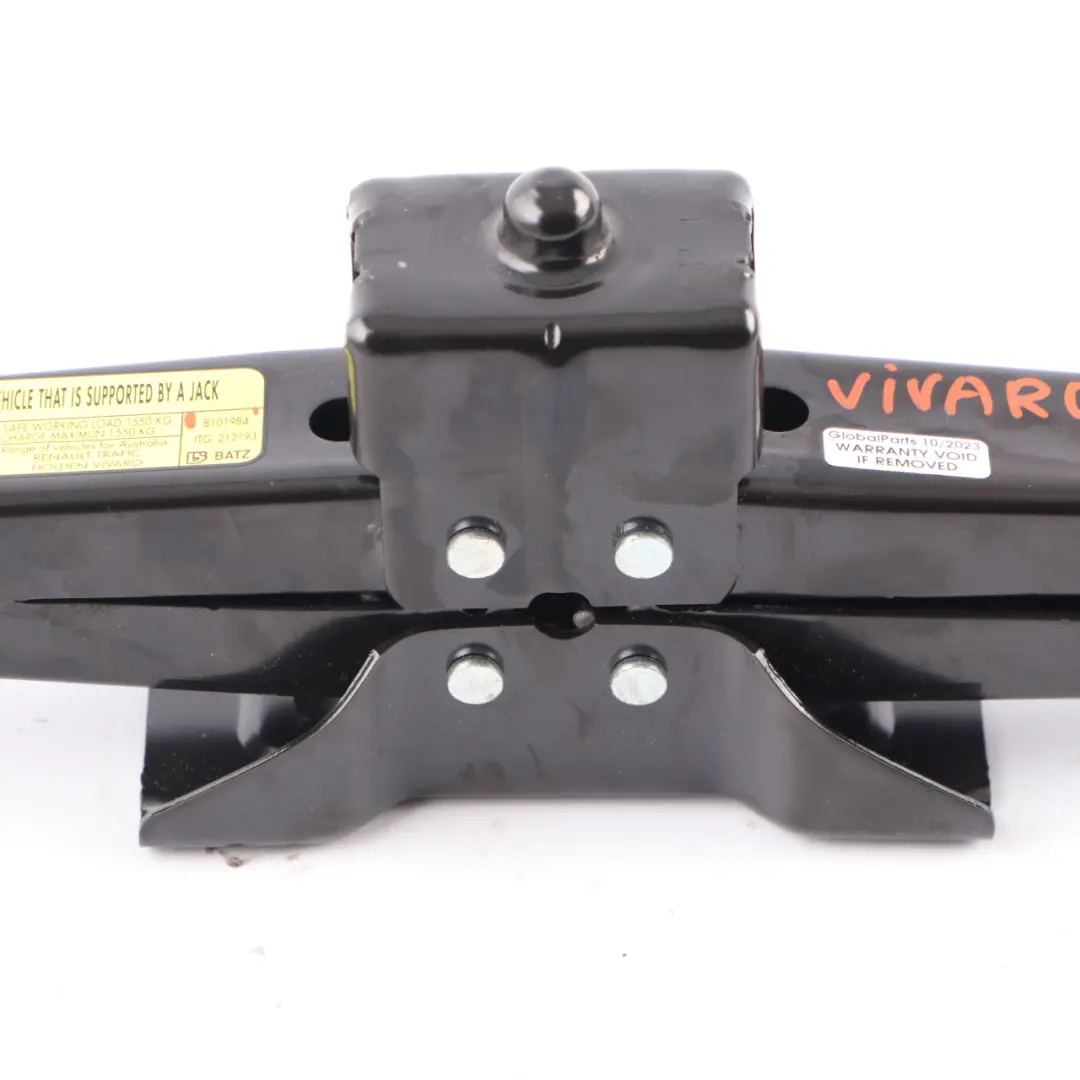 Lifting Jack Emergency Wheel Lift to Renault Trafic Vauxhall Vivaro Car with Part number 8101984 Renault Trafic Vauxhall Vivaro Car Lifting Jack Emergency Wheel Lift - SKU 8101984 - Part number 8101984
