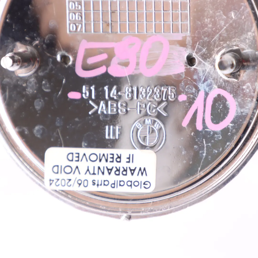 Bonnet Boot Emblem Badge Logo Plaque to BMW E81 E87 E90 E91 E92 E60 F10 F11 with Part number 8132375 BMW E81 E87 E90 E91 E92 E60 F10 F11 Bonnet Boot Emblem Badge Logo Plaque - SKU 8132375-10 - Part number 8132375