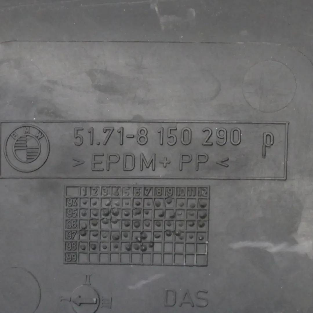 Habillage de passage de roue avant droit panneaux d'habillage pour BMW E38 à propos du numéro de pièce 8150290 BMW E38 Habillage de passage de roue avant droit panneaux d'habillage - SKU 8150290 - Numéro de pièce 8150290