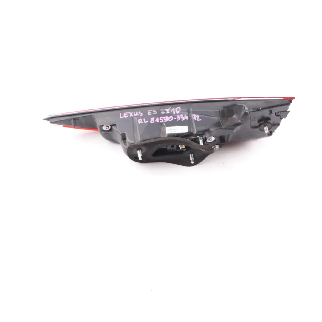 ZX10 Rear Light Trunk Lid Boot Tailgate Lamp Left N/S to Lexus ES with Part number 8159033472 Lexus ES ZX10 Rear Light Trunk Lid Boot Tailgate Lamp Left N/S - SKU 8159033472 - Part number 8159033472