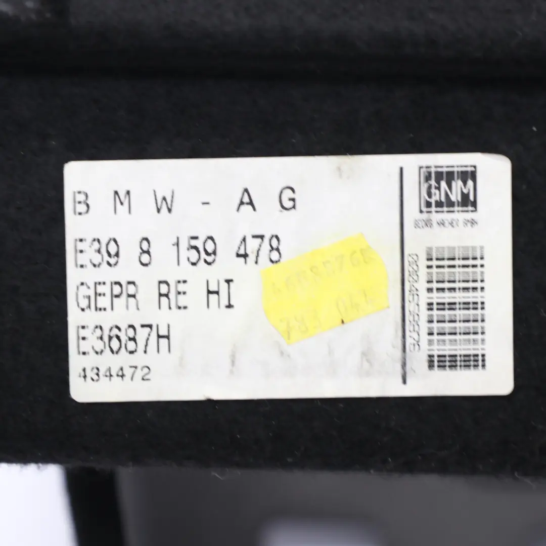 Trim del bagagliaio BMW E39 Sedan Pannello laterale destro Grigio per con numero di parte 8159478 Trim del bagagliaio BMW E39 Sedan Pannello laterale destro Grigio - SKU 8159478 - Numero di parte 8159478