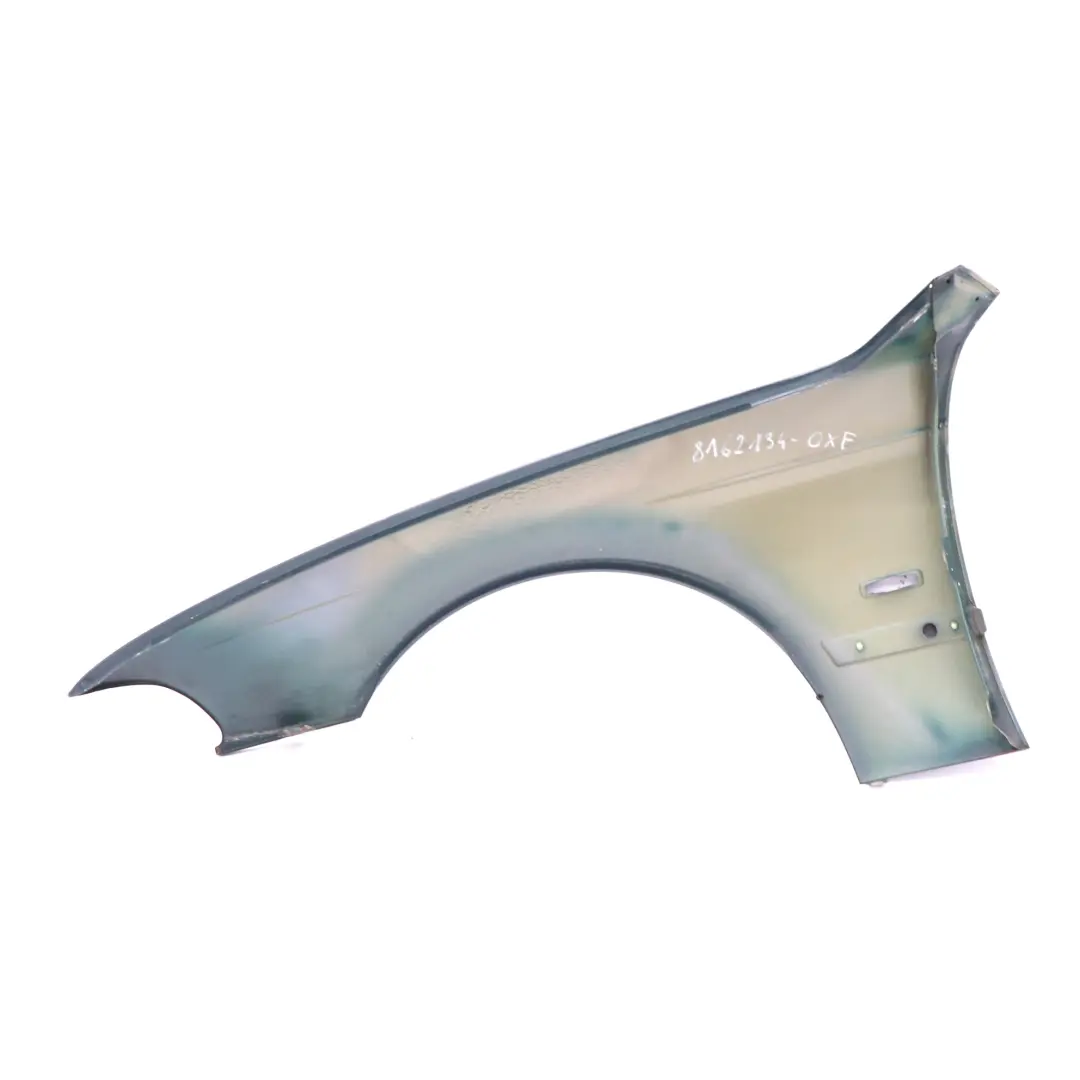 Guardabarros Delantero Derecho Verde Oxford Metalizado - 430 para BMW E39 con número de pieza 8162134 BMW E39 Guardabarros Delantero Derecho Verde Oxford Metalizado - 430 - SKU 8162134-OXF - Número de pieza 8162134