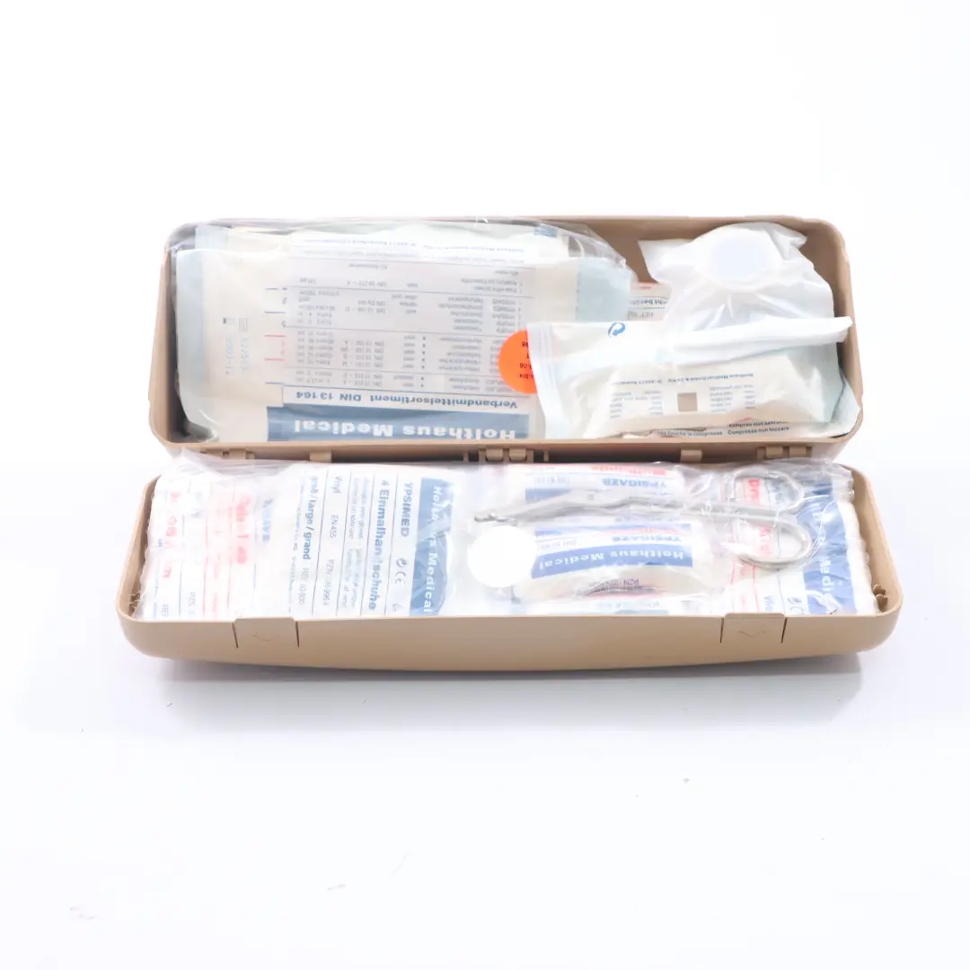 Botiquín Bajo Asiento Bandeja de Emergencia Caja Beige para BMW E39 con número de pieza 8176553 BMW E39 Botiquín Bajo Asiento Bandeja de Emergencia Caja Beige - SKU 8176553-1 - Número de pieza 8176553