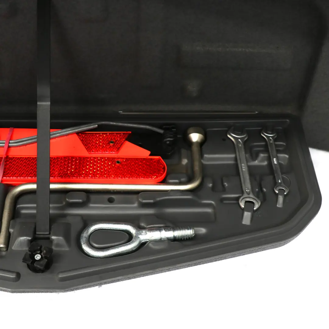 BMW E39 Boot Lid Tool Case Wheel Wrench Hook Screwdriver Hazard Kit Set - SKU 8186808 - Part number 8186808