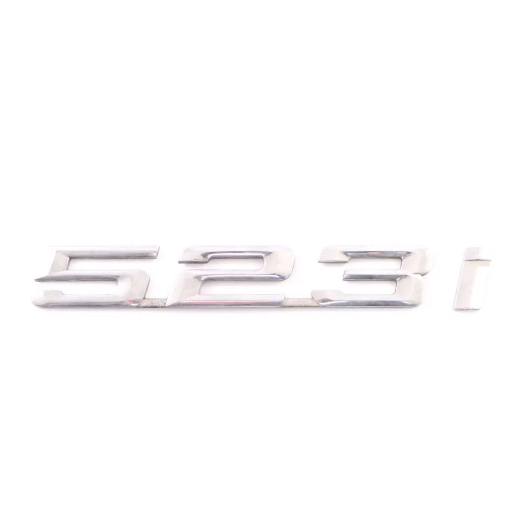 Emblem BMW E39 523i Rear Trunk Lid Logo Lettering 523i to with Part number 8193199 Emblem BMW E39 523i Rear Trunk Lid Logo Lettering 523i - SKU 8193199 - Part number 8193199