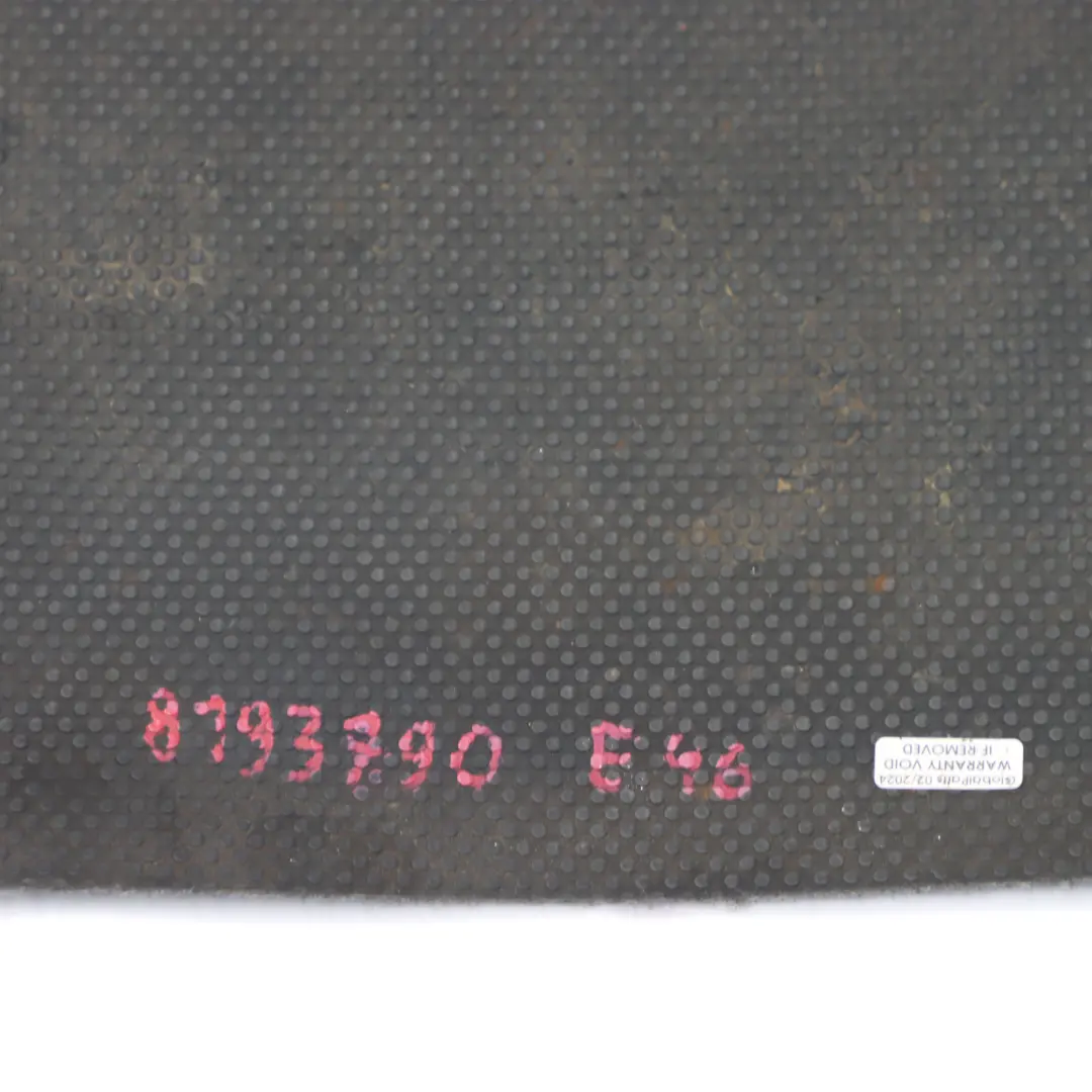 Boot Trunk Floor Carpet Mat Cover Luggage Panel to BMW E46 Saloon with Part number 8193790 BMW E46 Saloon Boot Trunk Floor Carpet Mat Cover Luggage Panel - SKU 8193790 - Part number 8193790
