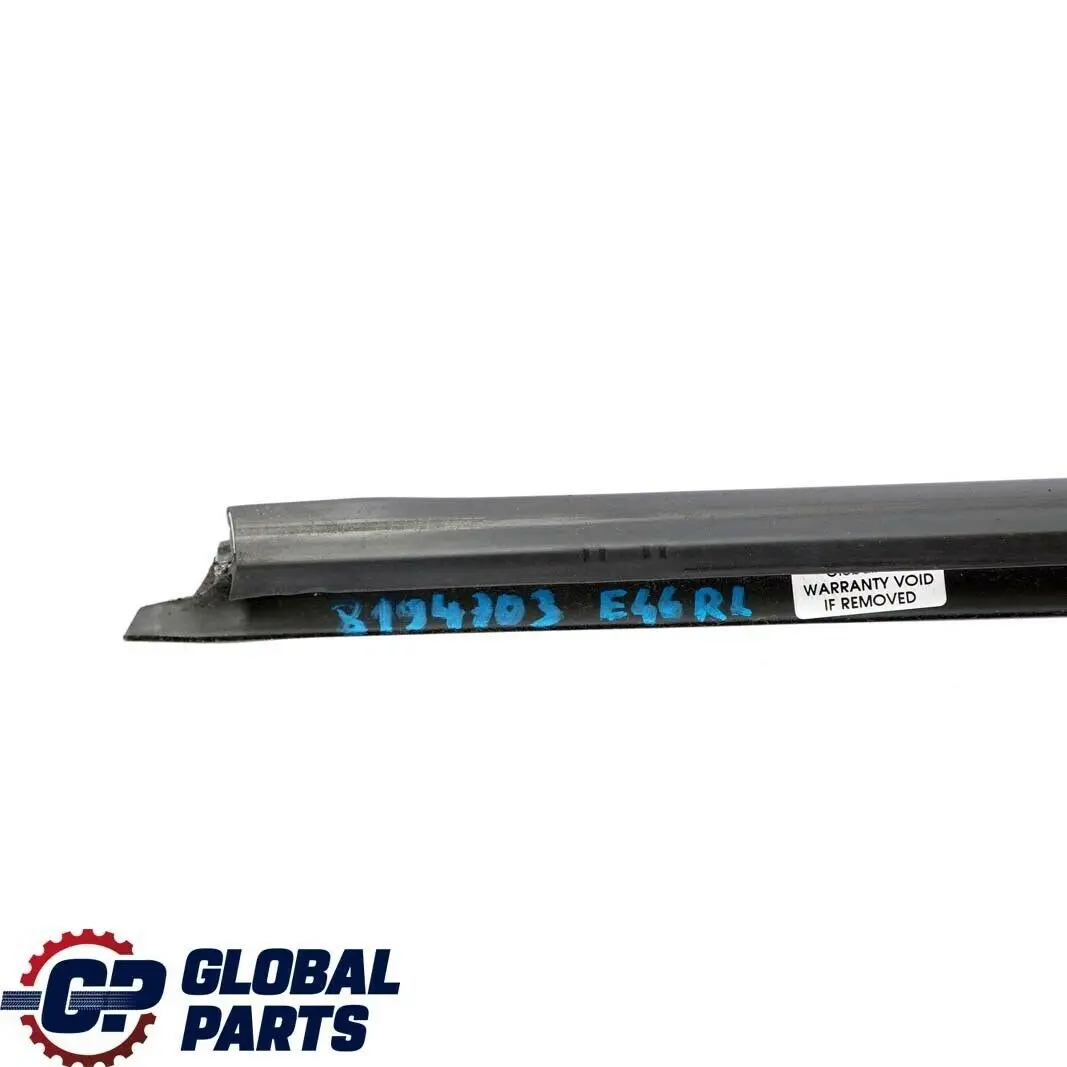 BMW E46 Saloon Rear Left Door Inner Window Channel Cover N/S - SKU 8194703 - Part number 8194703