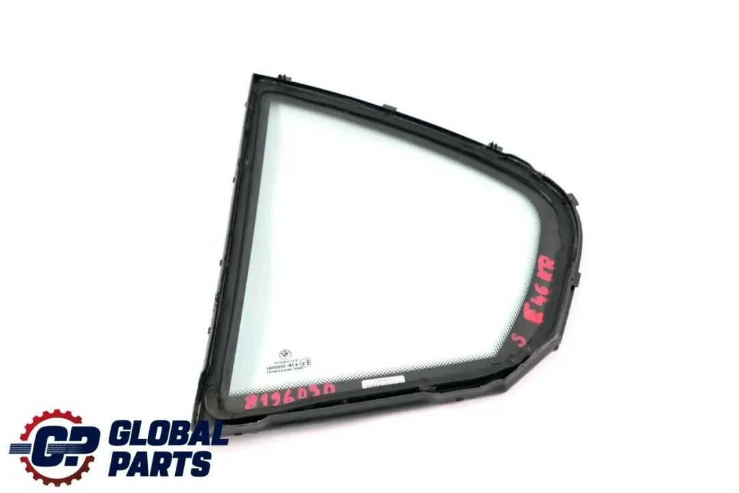 BMW 3 Series E46 Sedan Side Fixed Window Glass Green Door Rear Right O/S - SKU 8196030 - Part number 8196030
