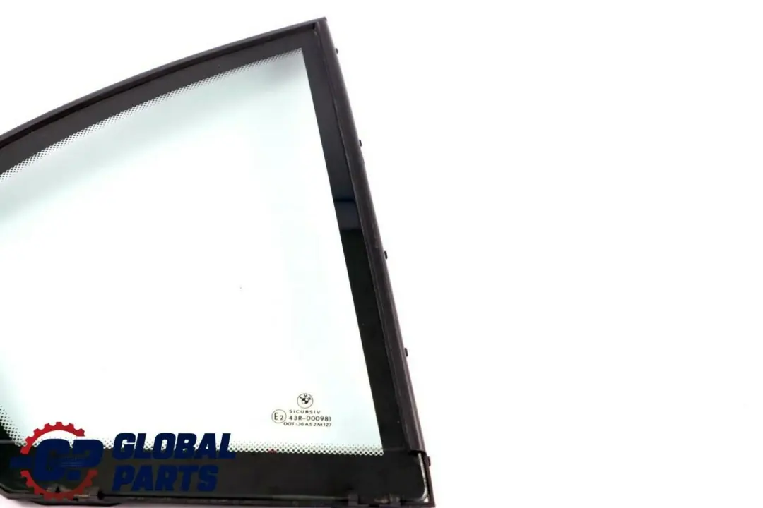 Side Fixed Window Glass Green Door Rear Right O/S to BMW 3 Series E46 Sedan with Part number 8196030 BMW 3 Series E46 Sedan Side Fixed Window Glass Green Door Rear Right O/S - SKU 8196030 - Part number 8196030