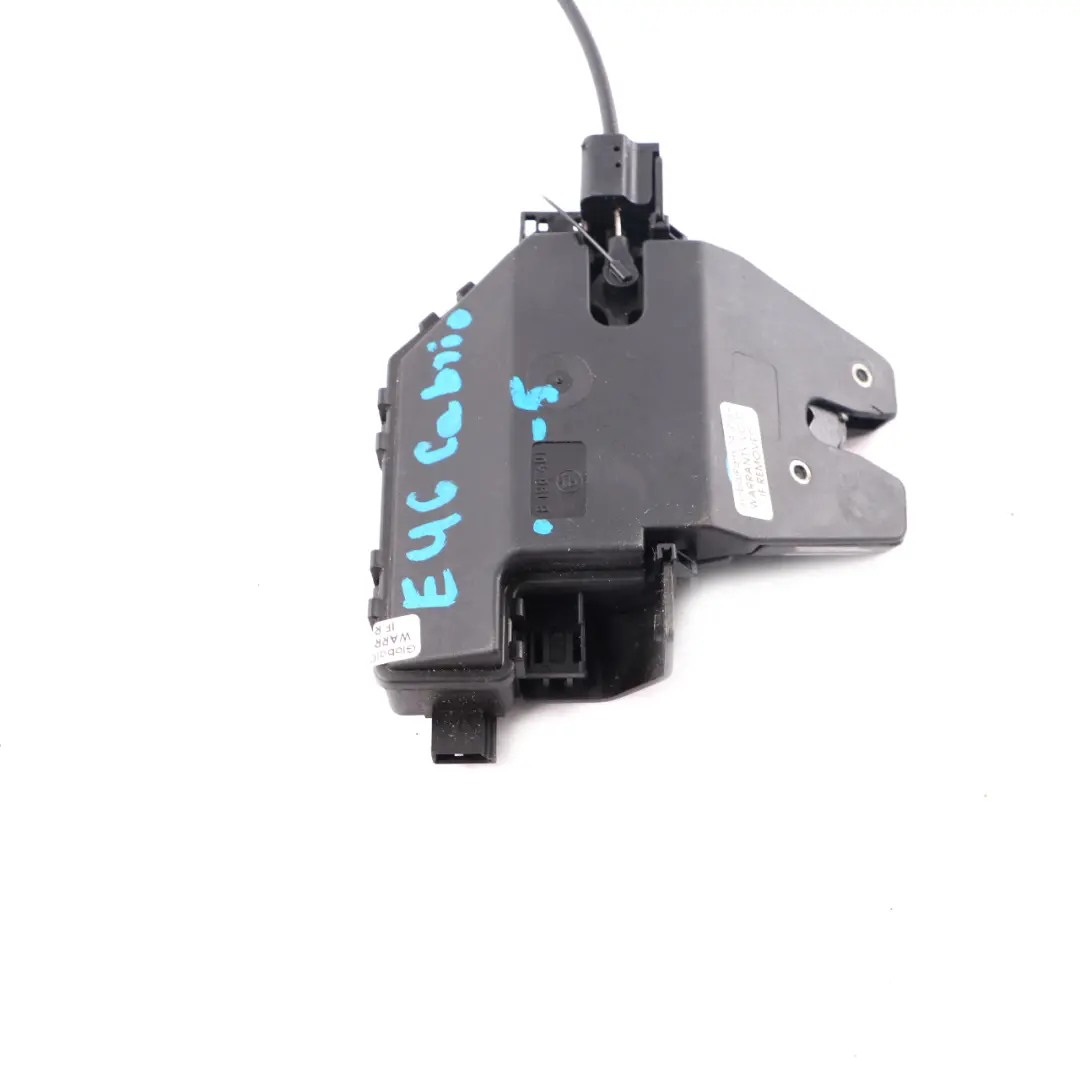 Maletero Tapa Cerradura Con Cable Bowden 7840617 para BMW E46 con número de pieza 8196401 BMW E46 Maletero Tapa Cerradura Con Cable Bowden 7840617 - SKU 8196401-5 - Número de pieza 8196401