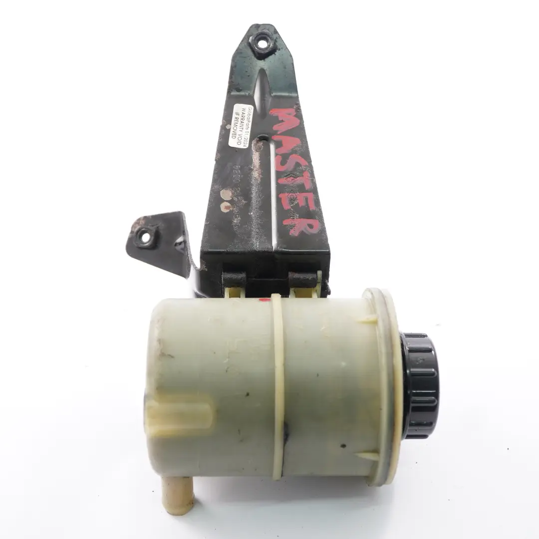 Soporte de depósito de líquido dirección asistida para Renault Master II con número de pieza 8200005185 Renault Master II Soporte de depósito de líquido dirección asistida - SKU 8200005185 - Número de pieza 8200005185