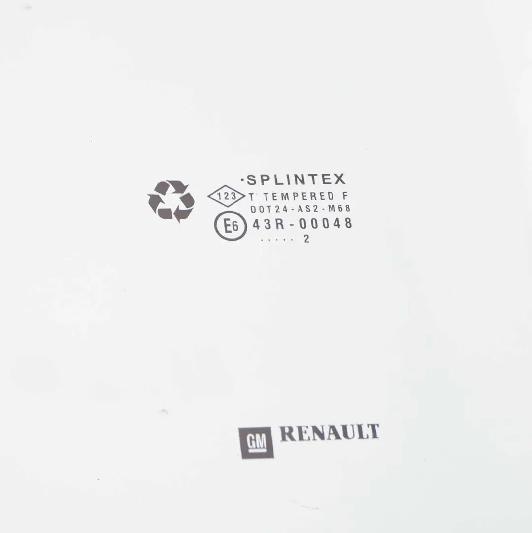 Renault Trafic Vauxhall Vivaro Window Glass Front Door Left N/S AS2 - SKU 8200005499 - Part number 8200005499