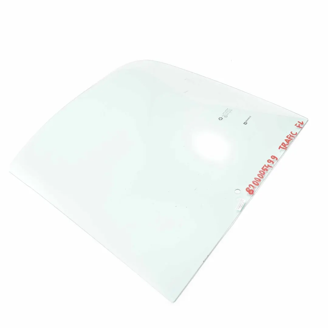 Cristal Puerta Delantera Izquierda AS2 para Renault Trafic Opel Vivaro con número de pieza 8200005499 Renault Trafic Opel Vivaro Cristal Puerta Delantera Izquierda AS2 - SKU 8200005499 - Número de pieza 8200005499